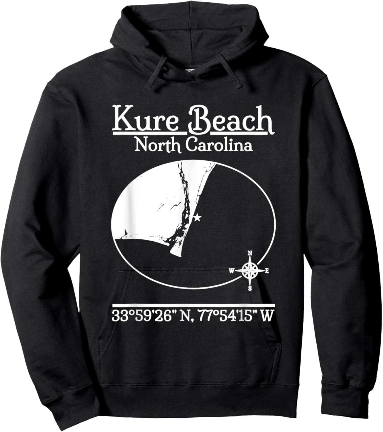 Kure Beach - North Carolina Women Kids Hoodie - Hoodie | Black