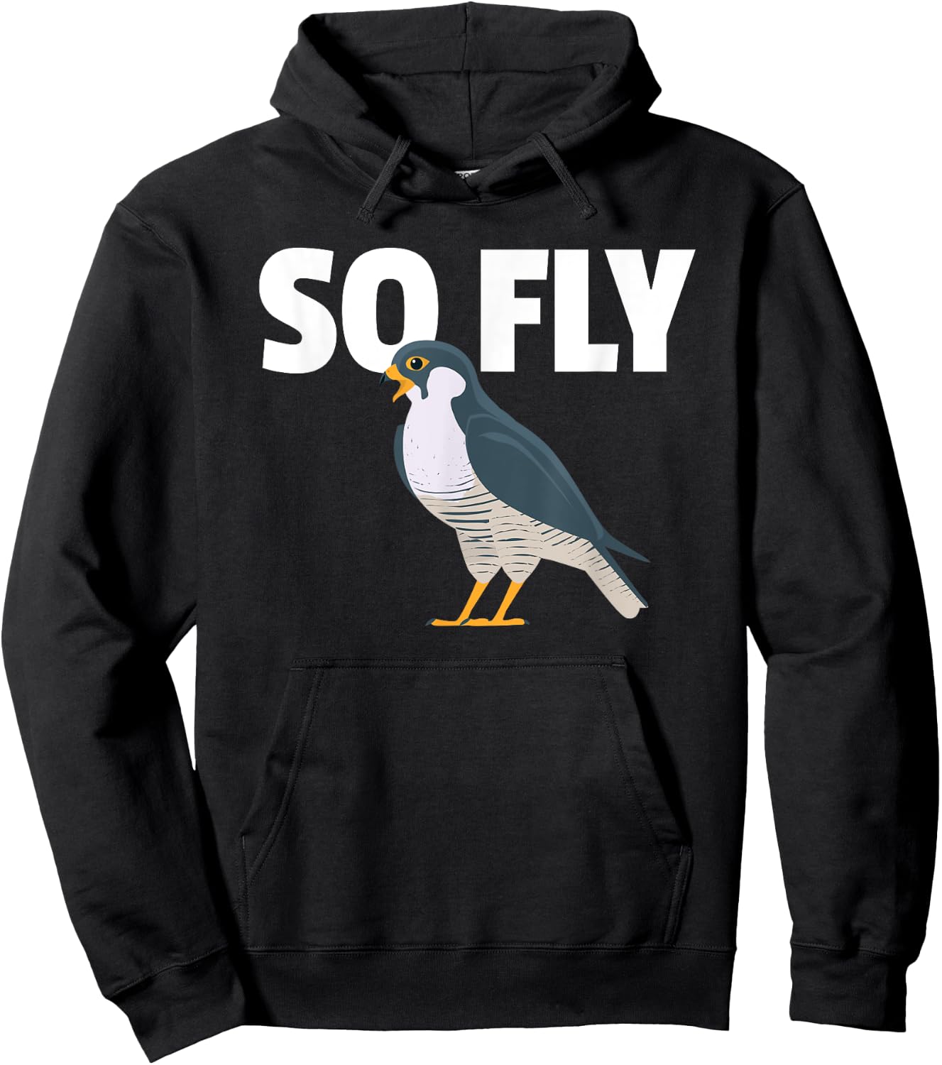 Peregrine Falcon, Bird, Birding for a Birdwatcher Hoodie - Hoodie | Black