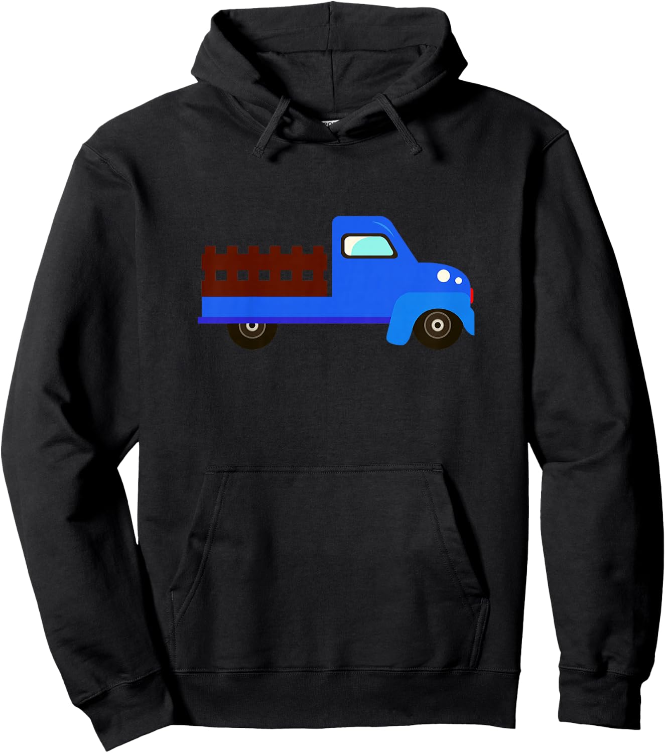 Little Blue Truck Toddler, Fun Truck Birthday Hoodie - Hoodie | Black