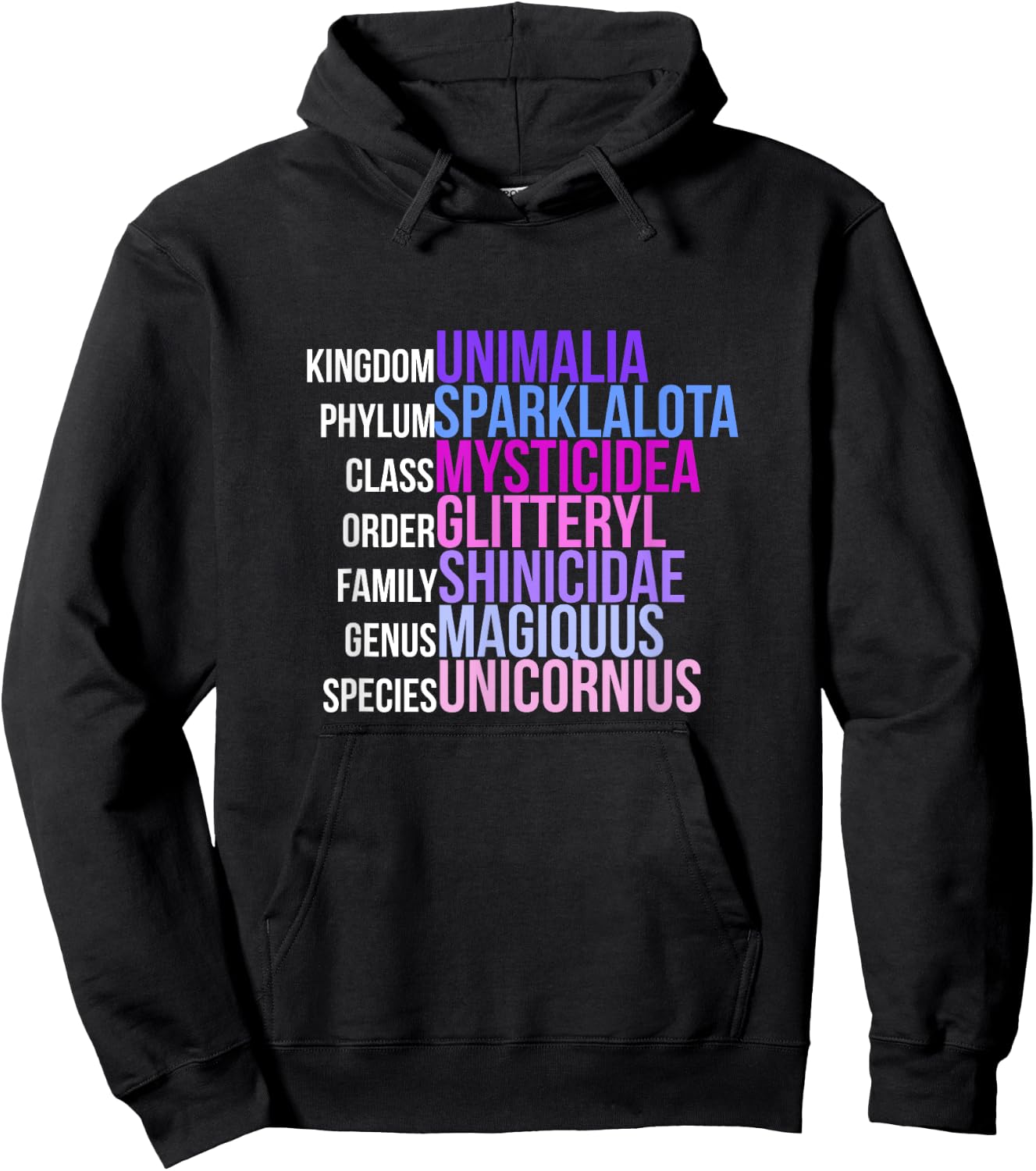 Unicorn Science - Magical Mystic Unicorn Biology Hoodie - Hoodie | Black