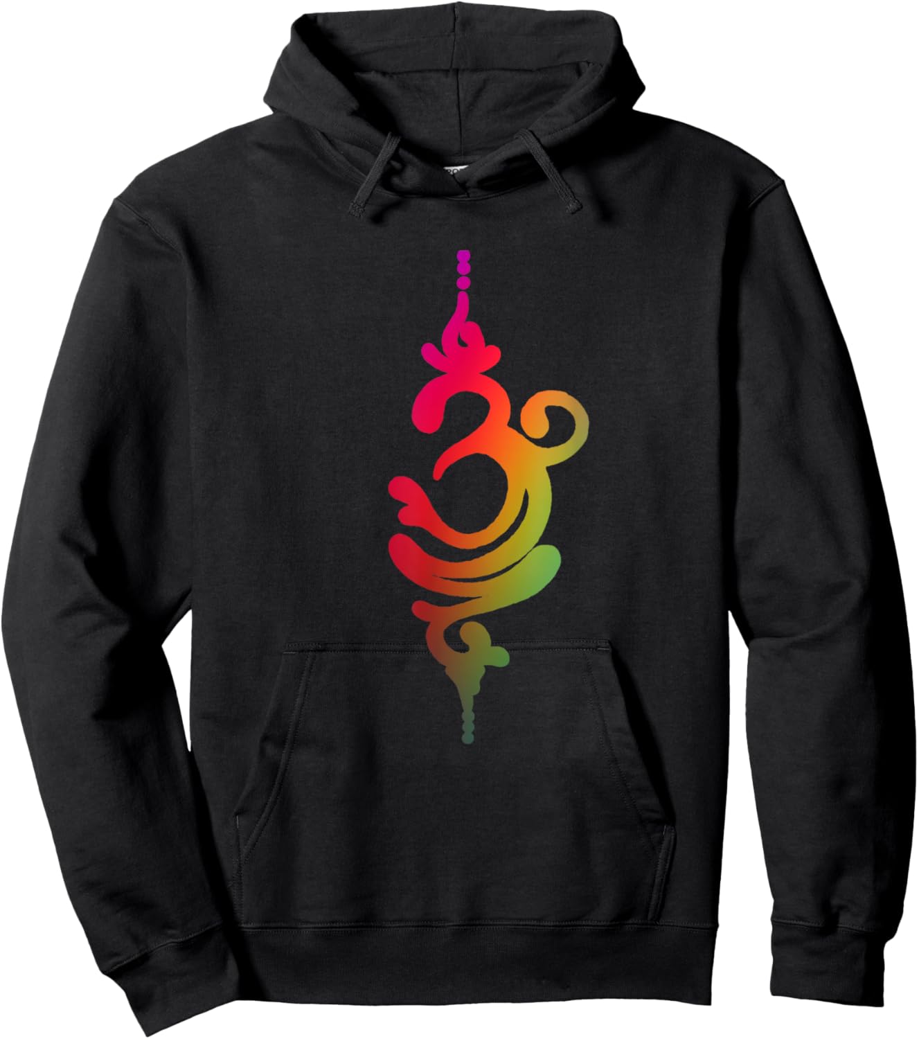 Breathe Symbol Meditation Yoga Chakra Mindfulness Hinduism Hoodie - Hoodie | Black