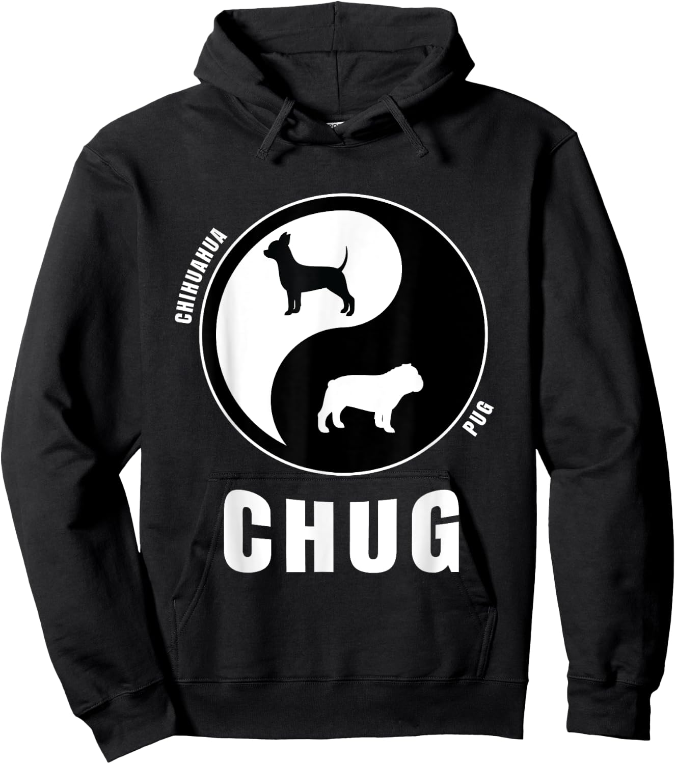 Chug Dog Shirts Adult Black Cotton Small Chug Dog Owners & Breeders Hoodie - Hoodie | Black