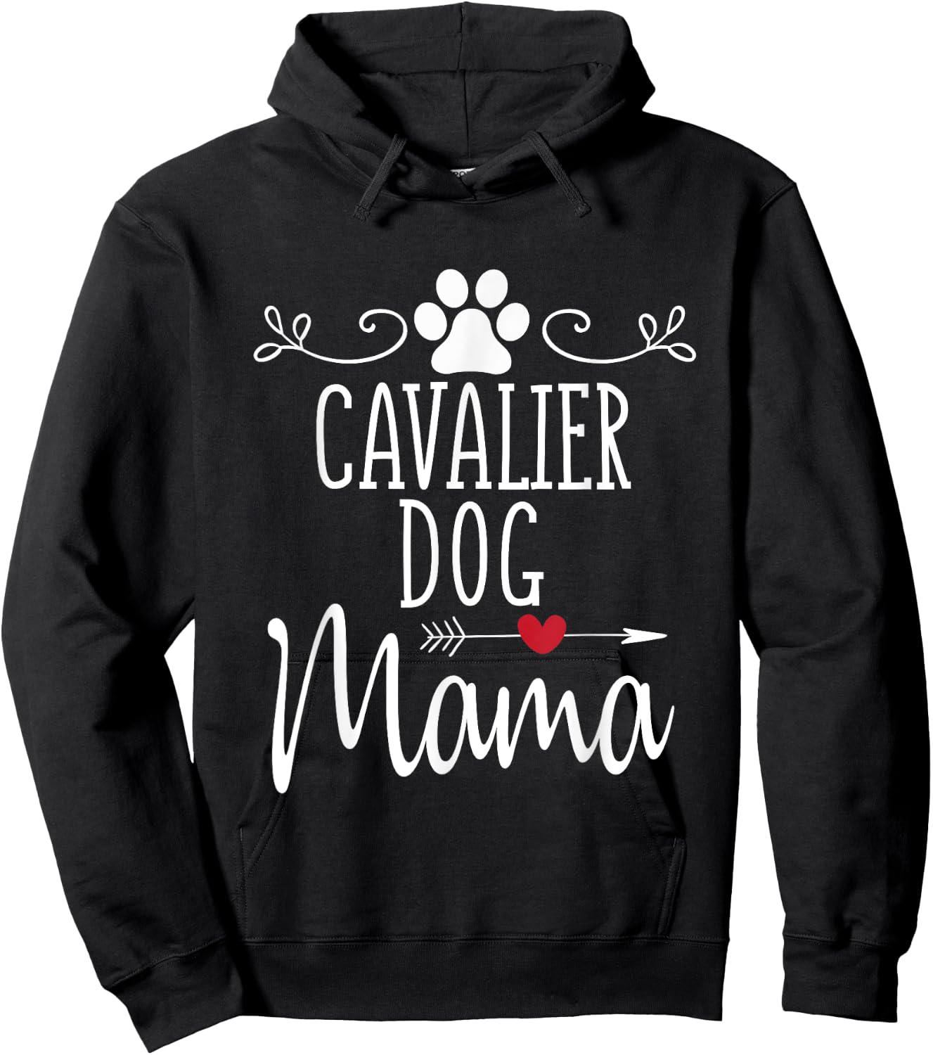 Cavalier Dog Mama King Charles Spaniel Lover Novelty Gift Women Hoodie - Hoodie | Black