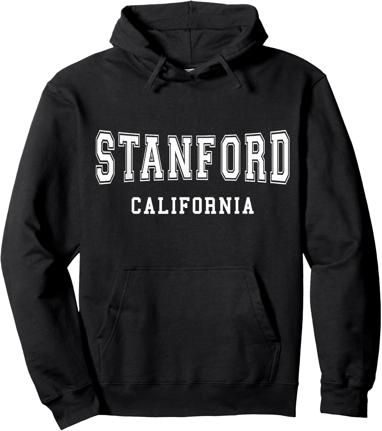 Vintage Stanford California - Throwback Design - Classic Hoodie - Hoodie | Black