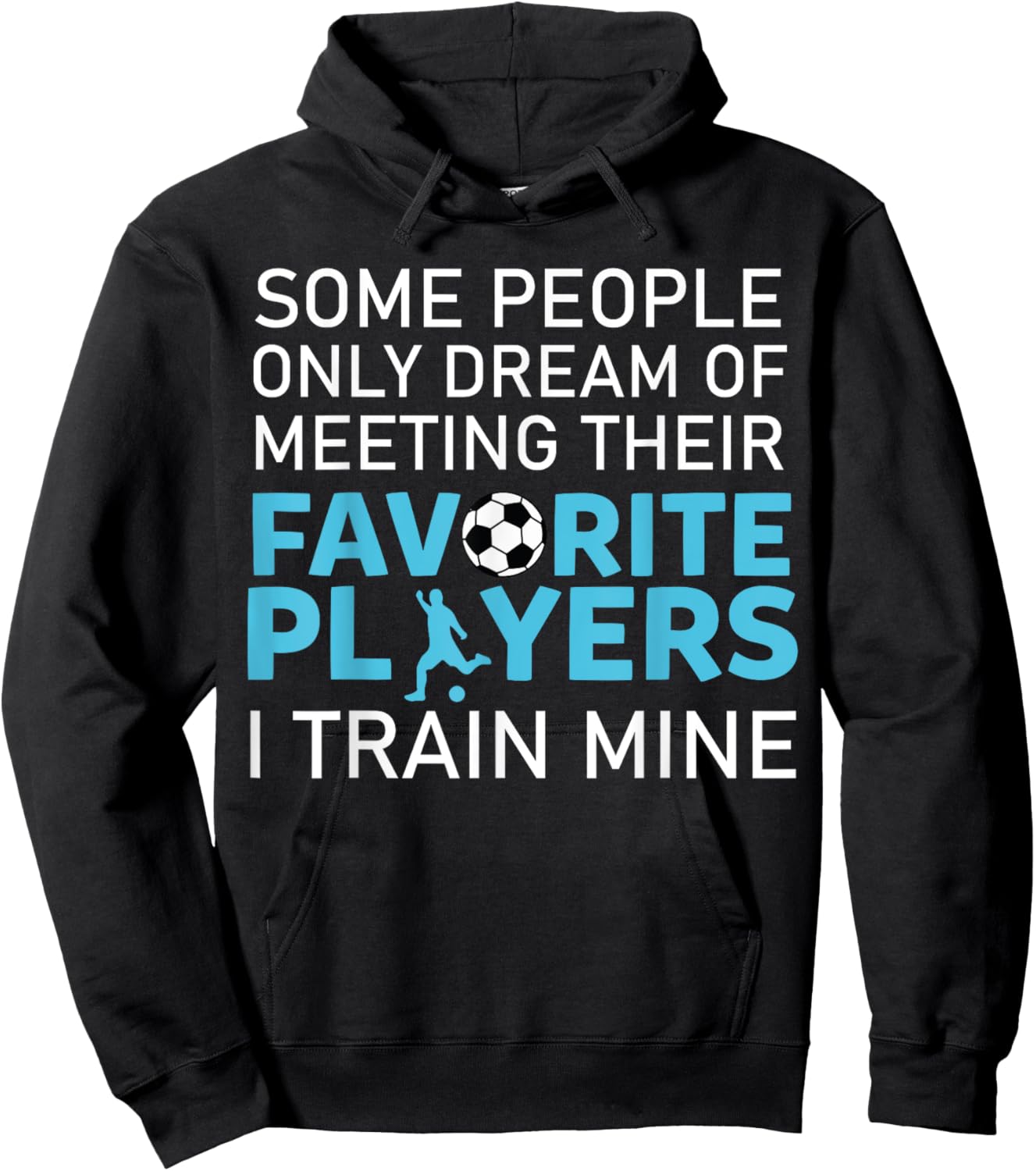 Funny Soccer Coach Trainer Team Sports Lover Gag Outfit Hoodie - Hoodie | Black