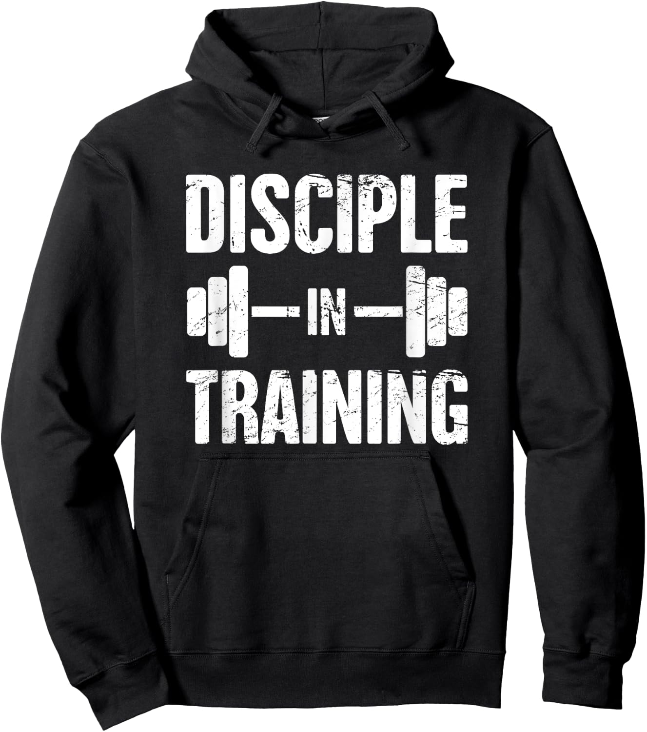 Disciple - Funny Christian Athlete / Christian Workout Hoodie - Hoodie | Black