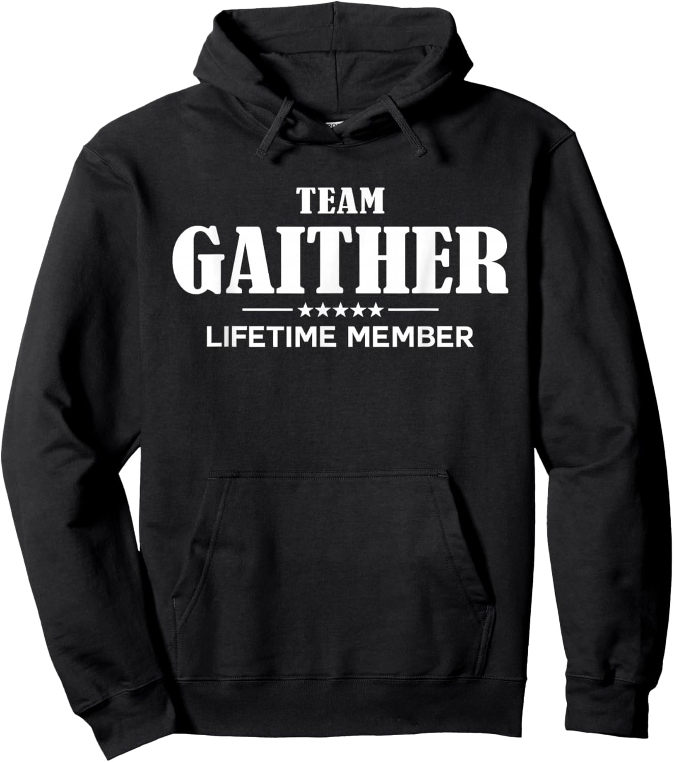 Team GAITHER Lifetime Member GAITHER Family Hoodie - Hoodie | Black