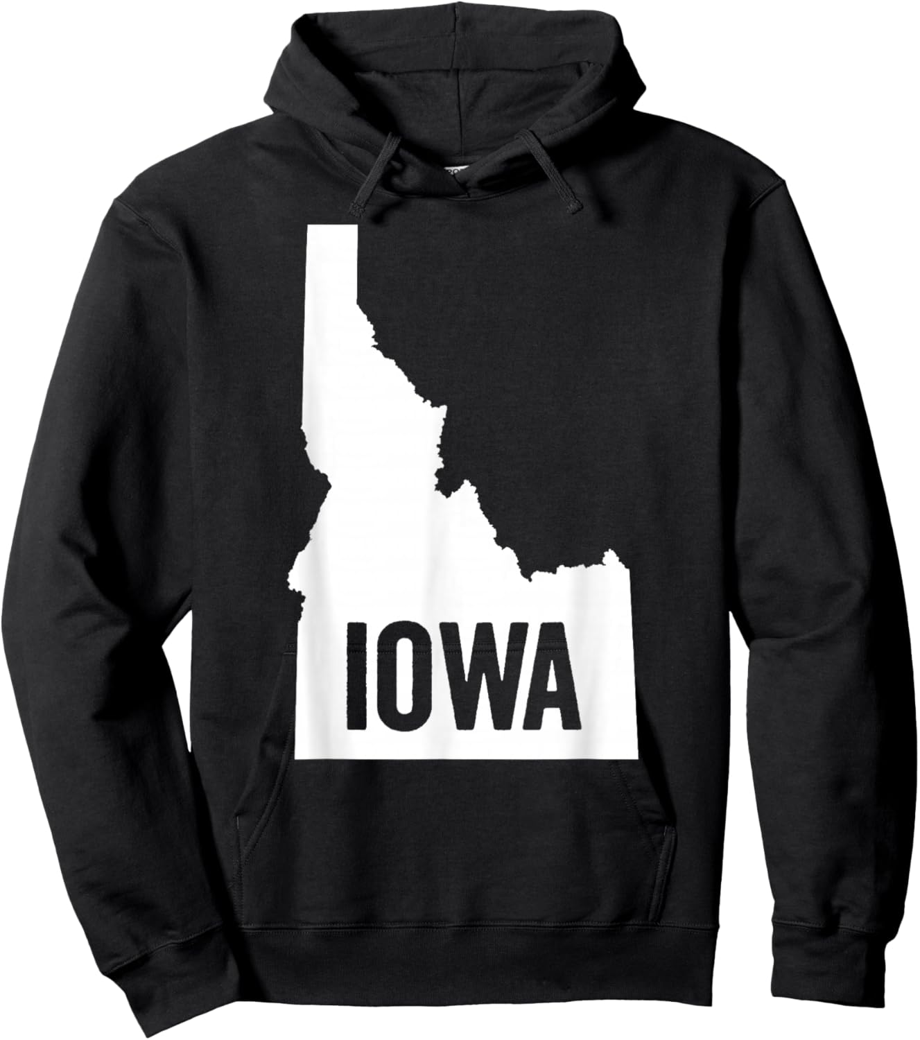 Idaho Is Not Iowa Funny Midwest Geography Mix-up Inside Joke Hoodie - Hoodie | Black