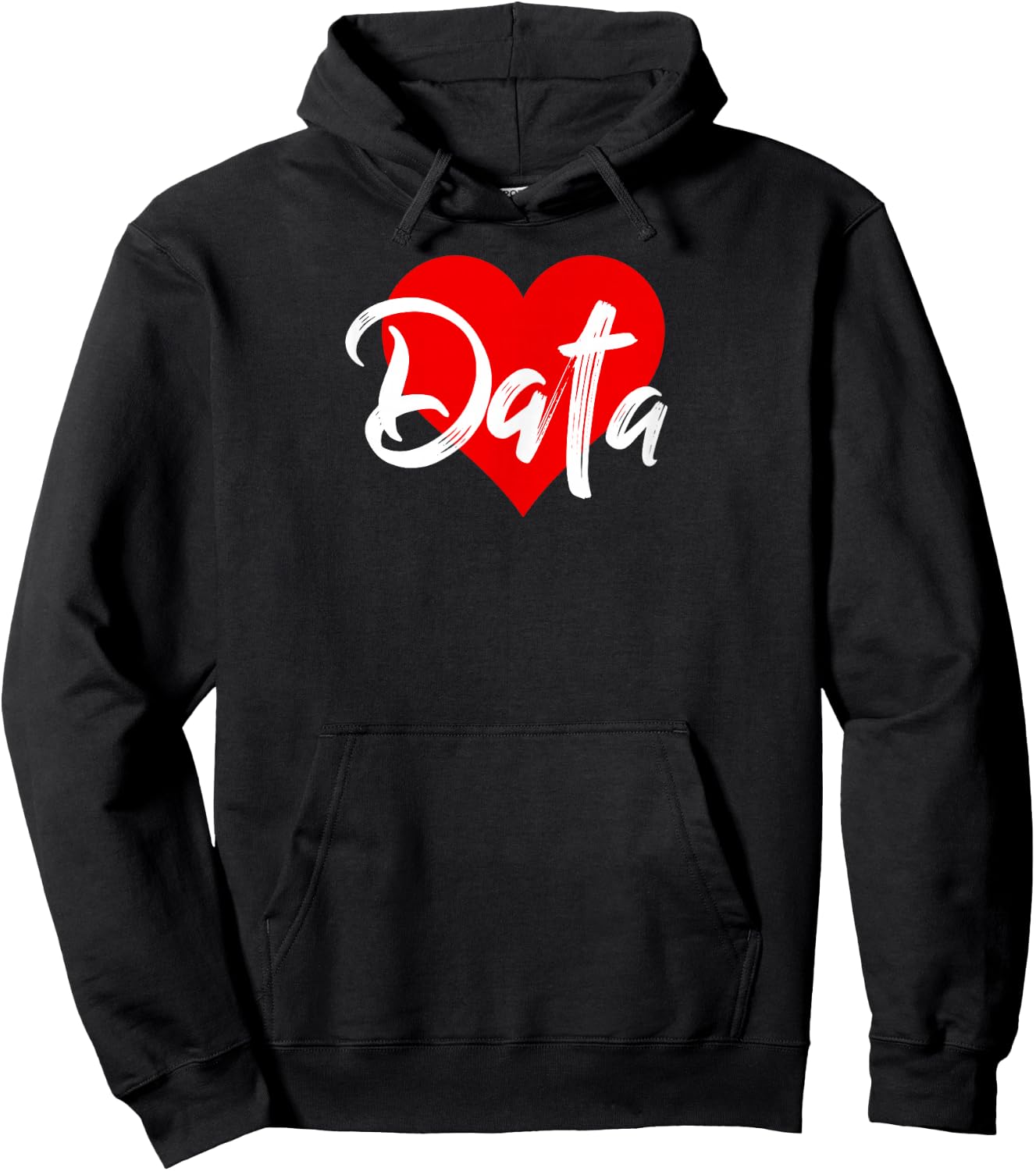 I Love Data Information Lover Gift Hoodie - Hoodie | Black