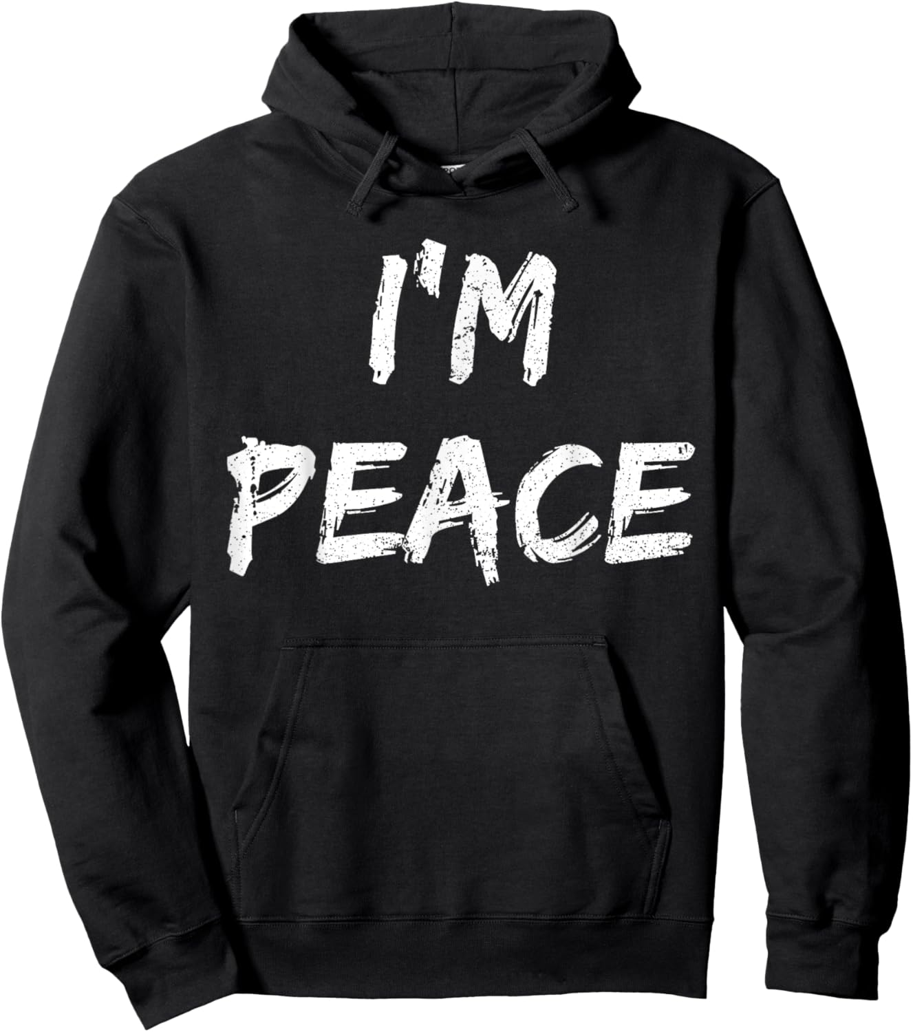 Shirt I Come in Peace I'm Peace Funny Matching Couple Hoodie - Hoodie | Black