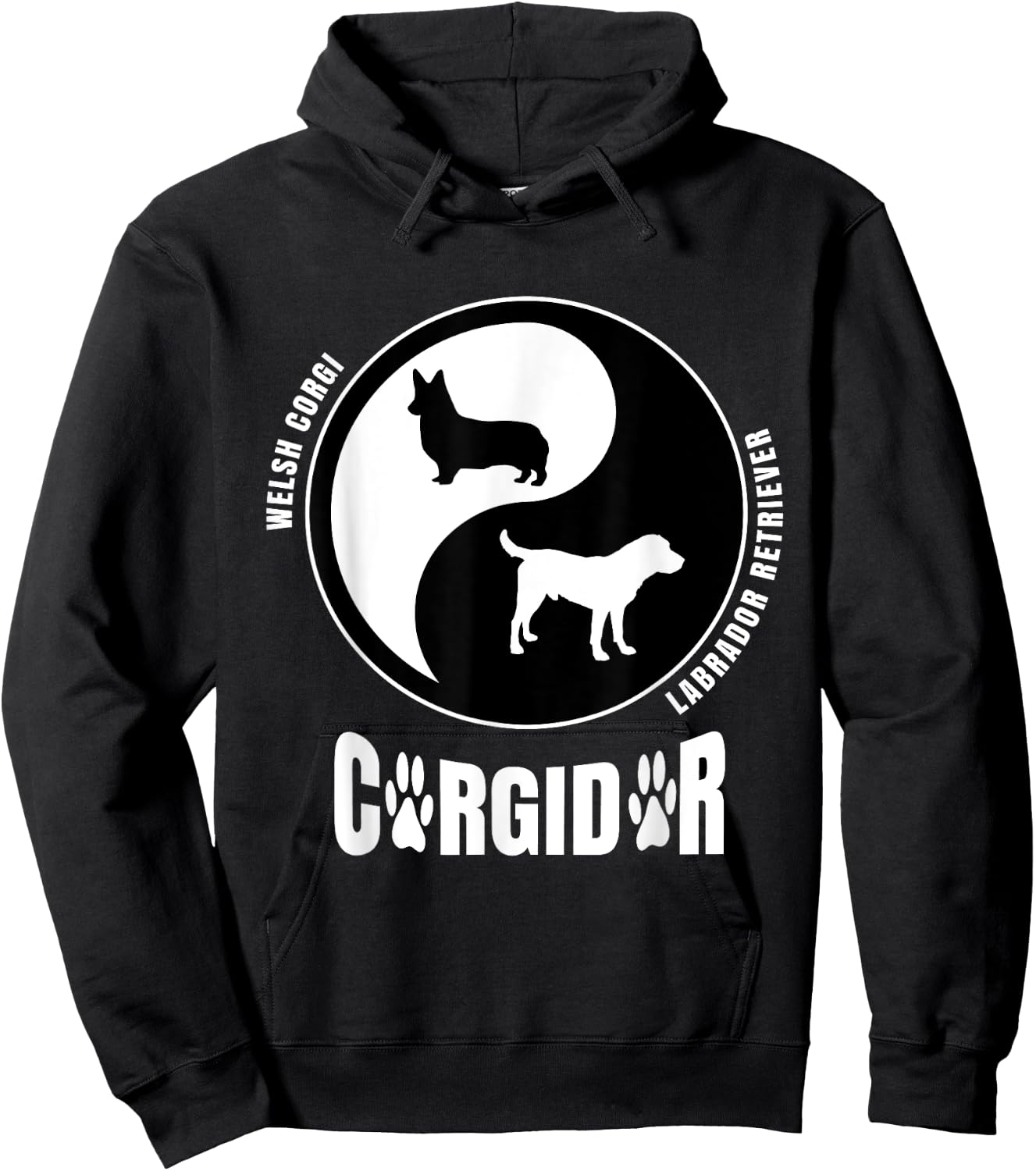 Corgidor Dog Lovers Shirt | Breeders Gift | Pet Corgidor Men Women Girls Kids Hoodie - Hoodie | Black