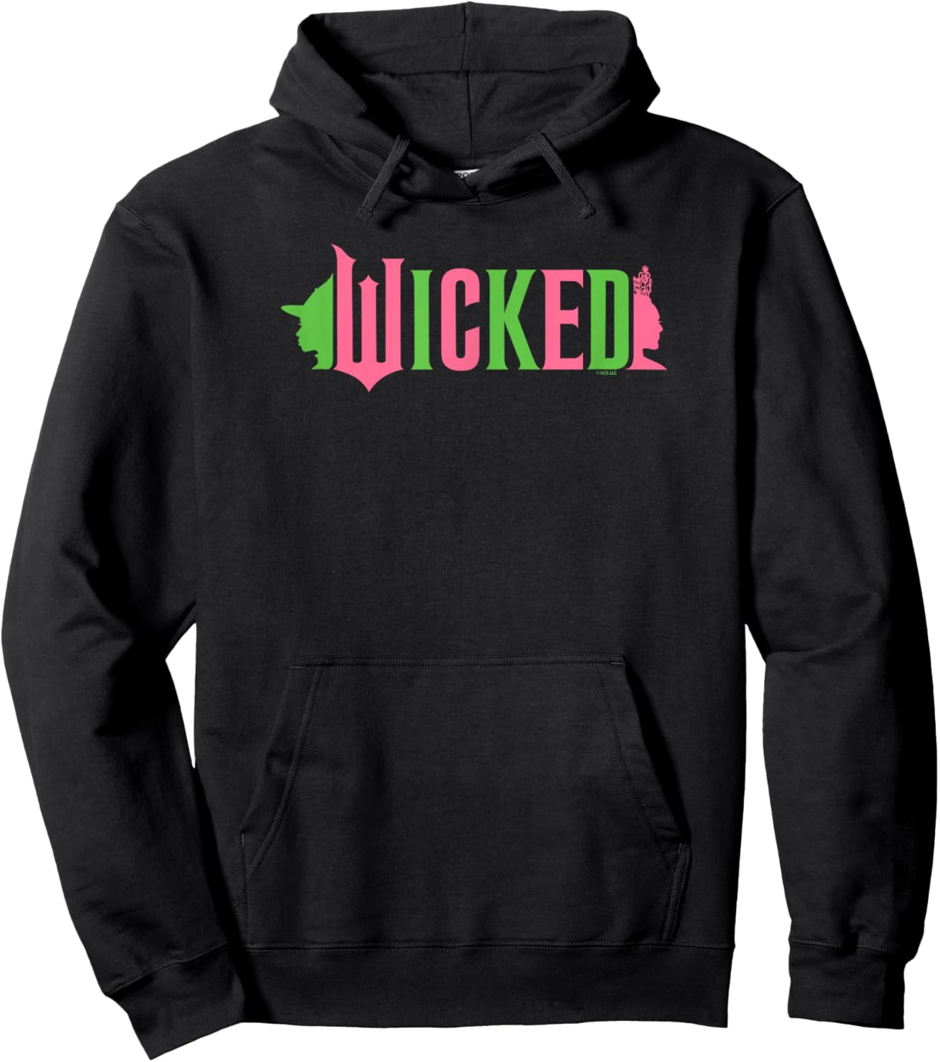 Wicked Pink & Green , Black, S Hoodie - Hoodie | Black