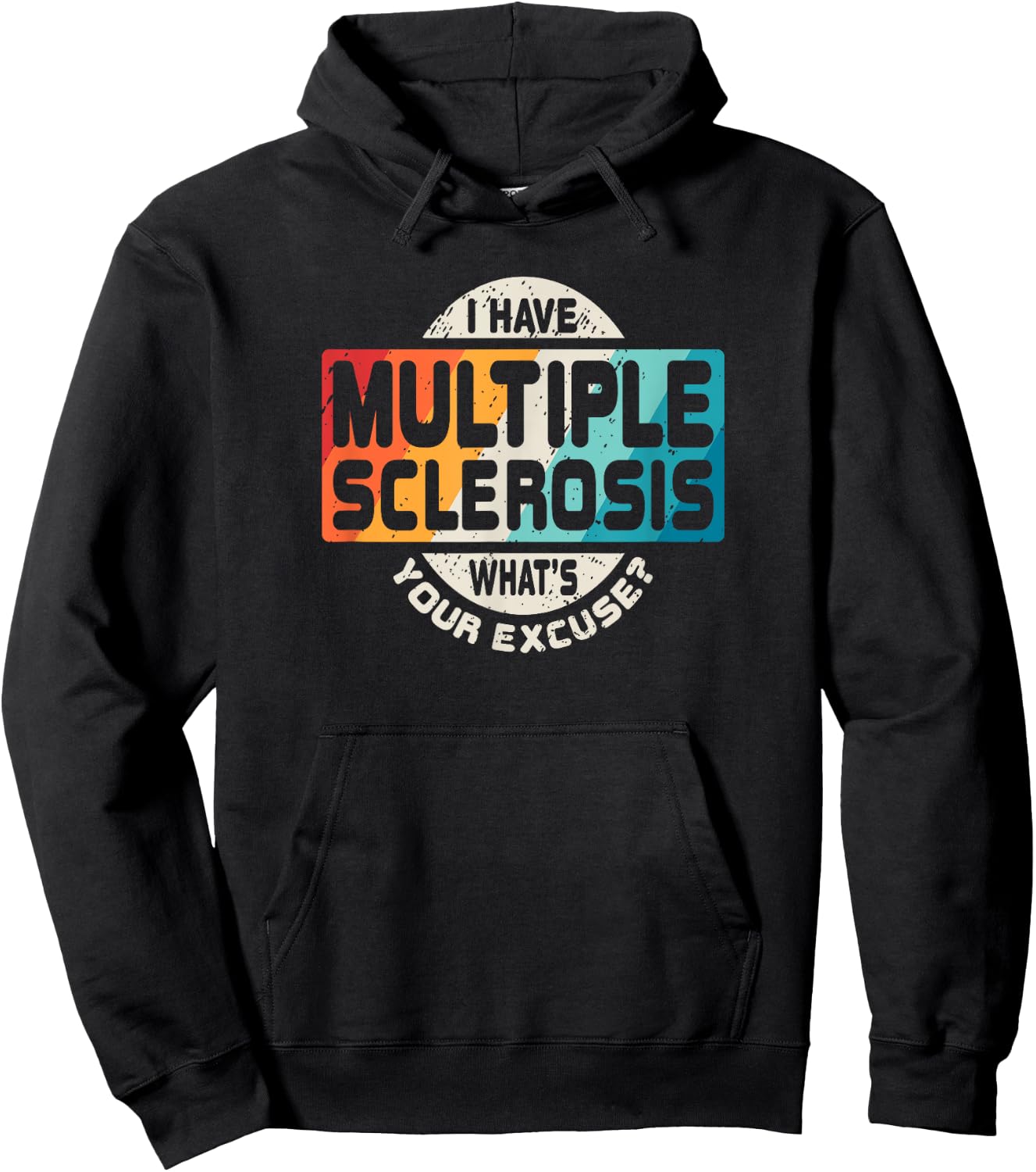 Multiple Sclerosis T Shirt MS Awareness Funny Gift Hoodie - Hoodie | Black