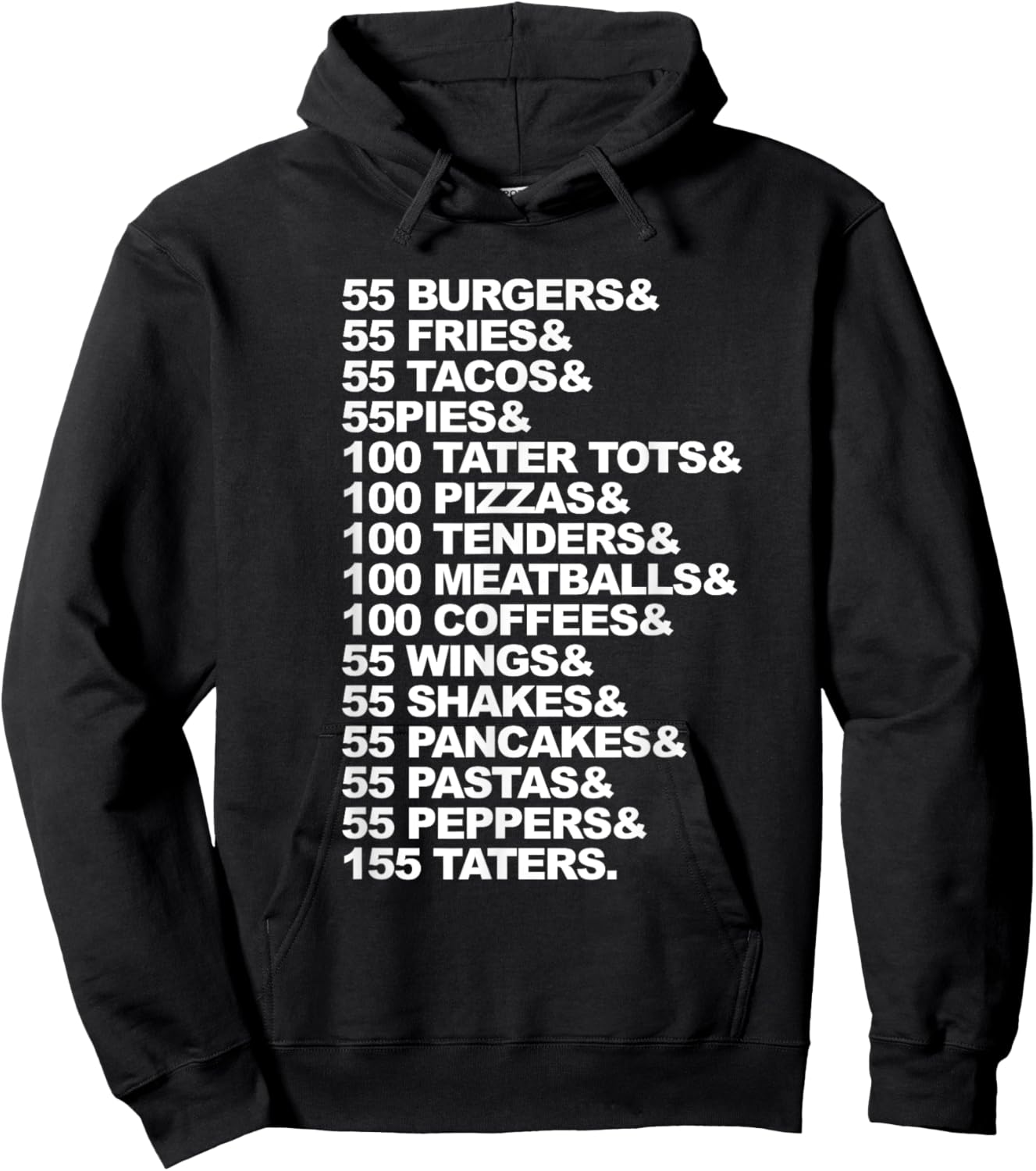 55 Burgers 55 Fries I Think You Should Leave Hoodie - Hoodie | Black