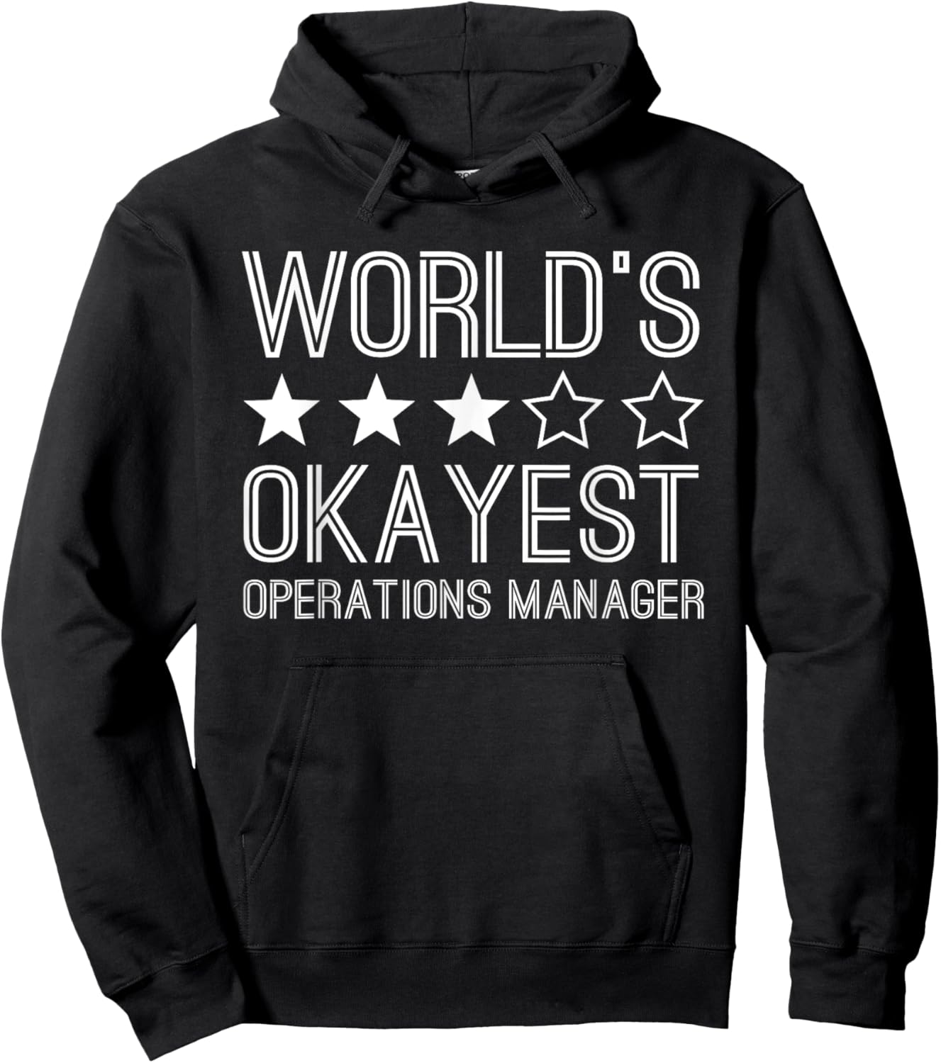 Worlds Okayest Operations Manager Funny Operations Manager Hoodie - Hoodie | Black