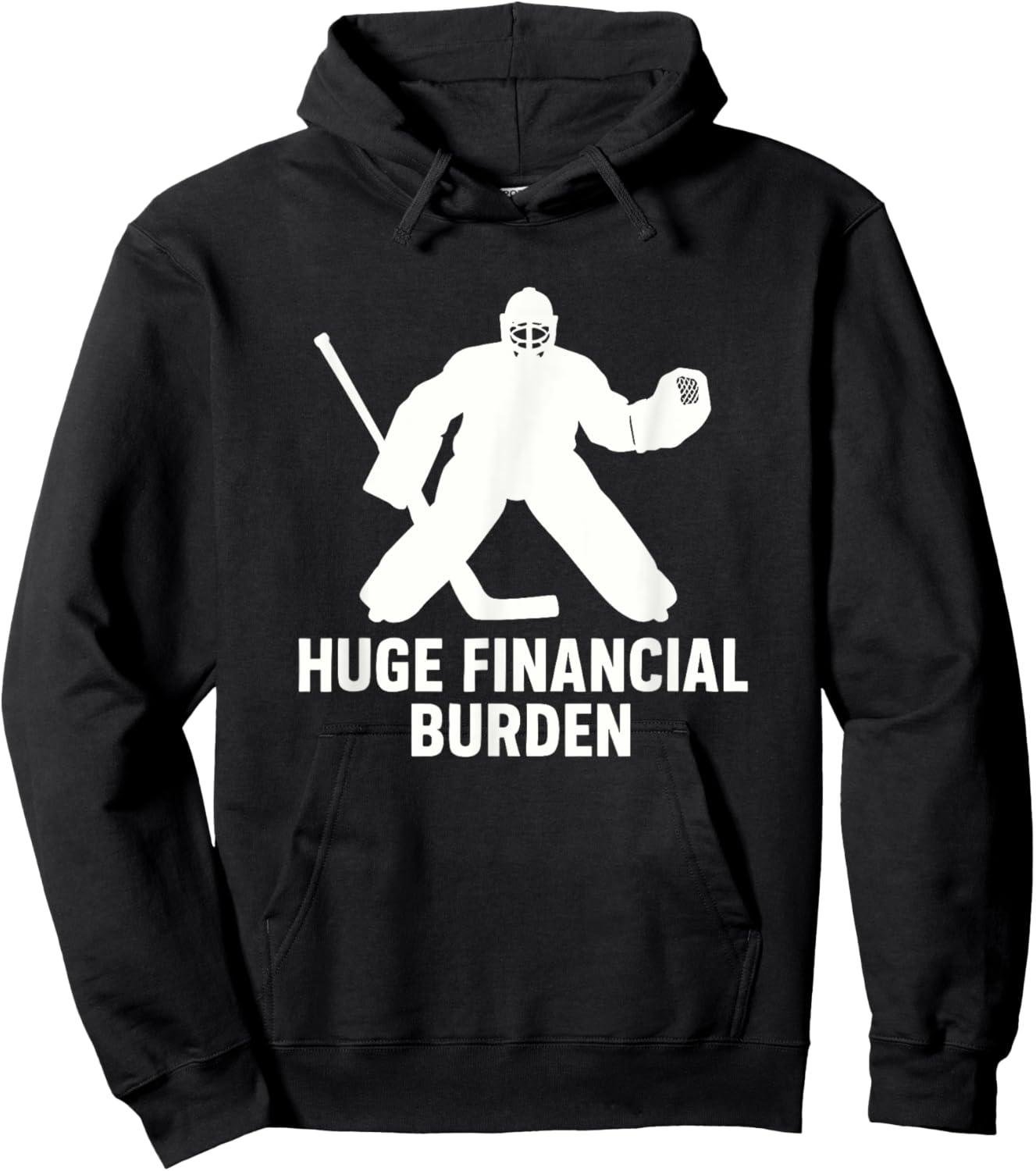 Funny Hockey Goalie Mom & Dad, Ice Hockey Hoodie - Hoodie | Black