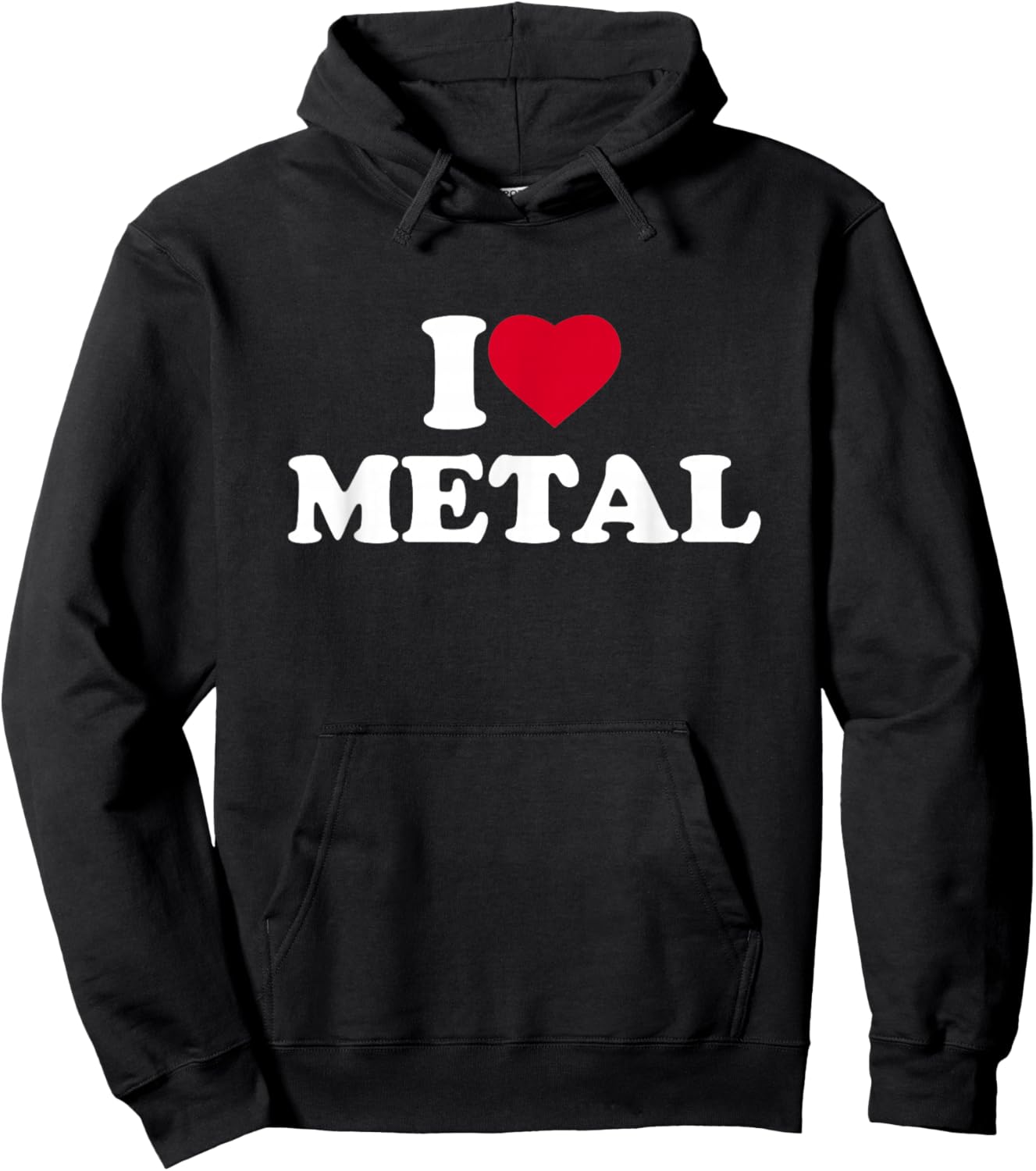 I Love Metal Lover Sheet Worker Tin Knocker Welder Rock Hoodie - Hoodie | Black