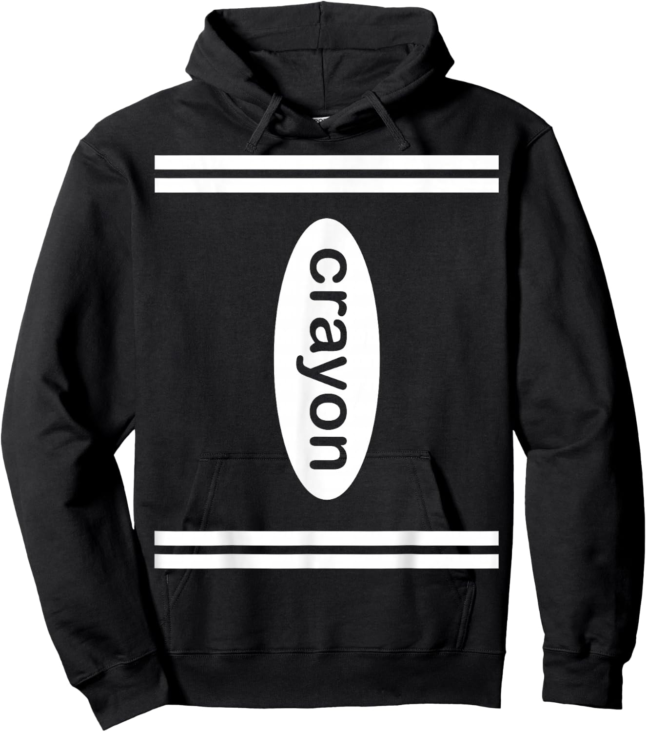 Crayon Halloween Costume, Dark Color Crayon Box Lover Hoodie - Hoodie | Black