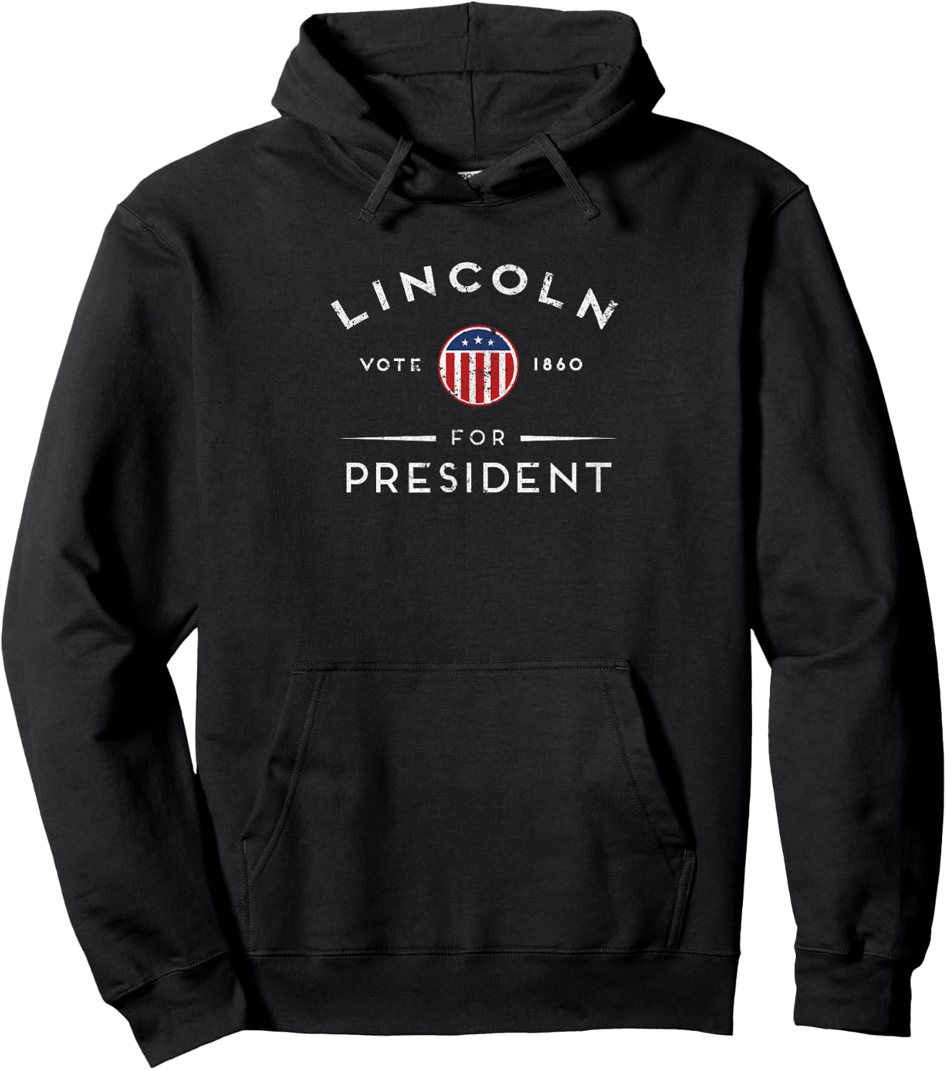 Abraham Lincoln 1860 Election - Vote Lincoln Hoodie - Hoodie | Black