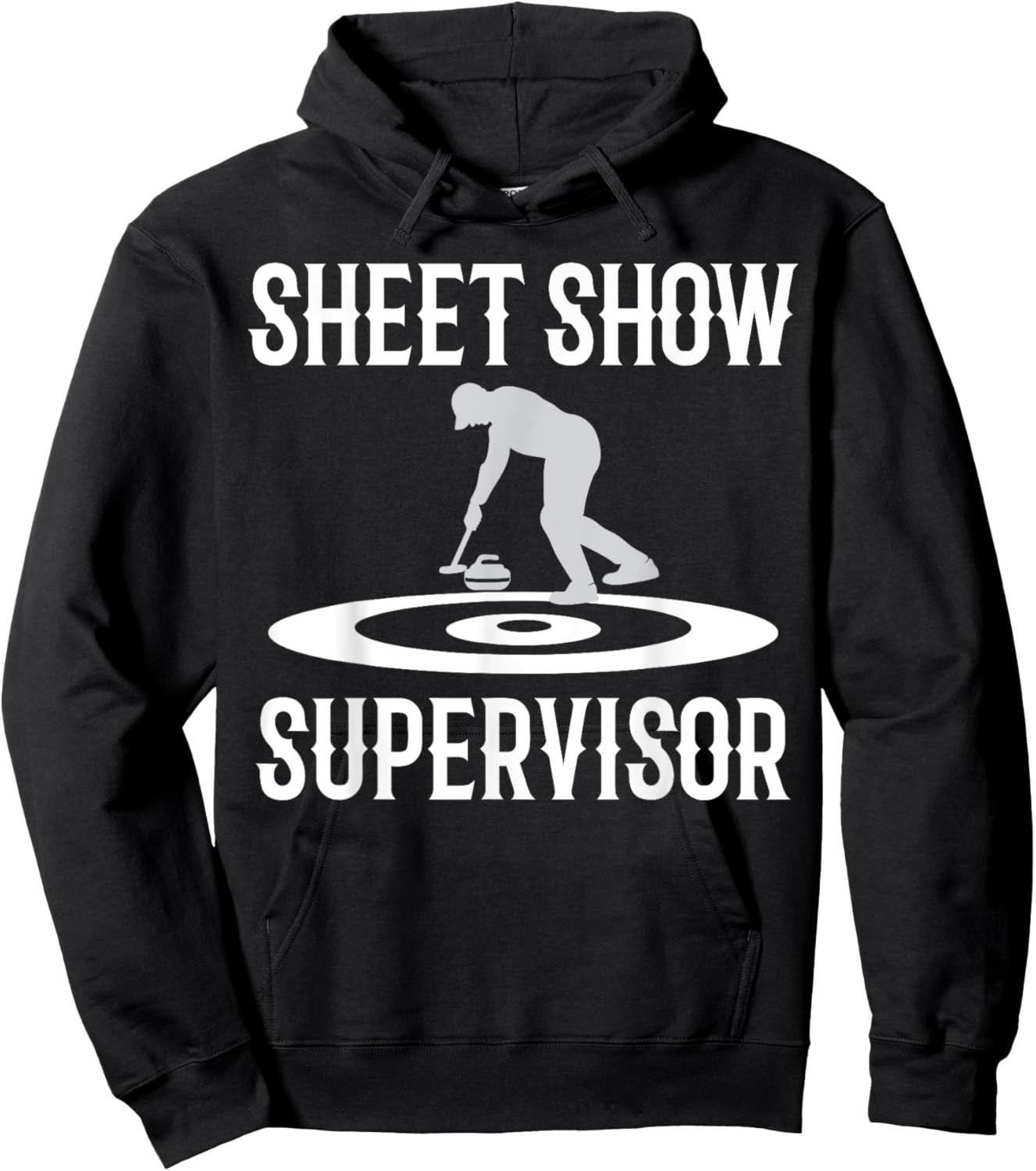 Curling Funny Curling sport Hoodie - Hoodie | Black