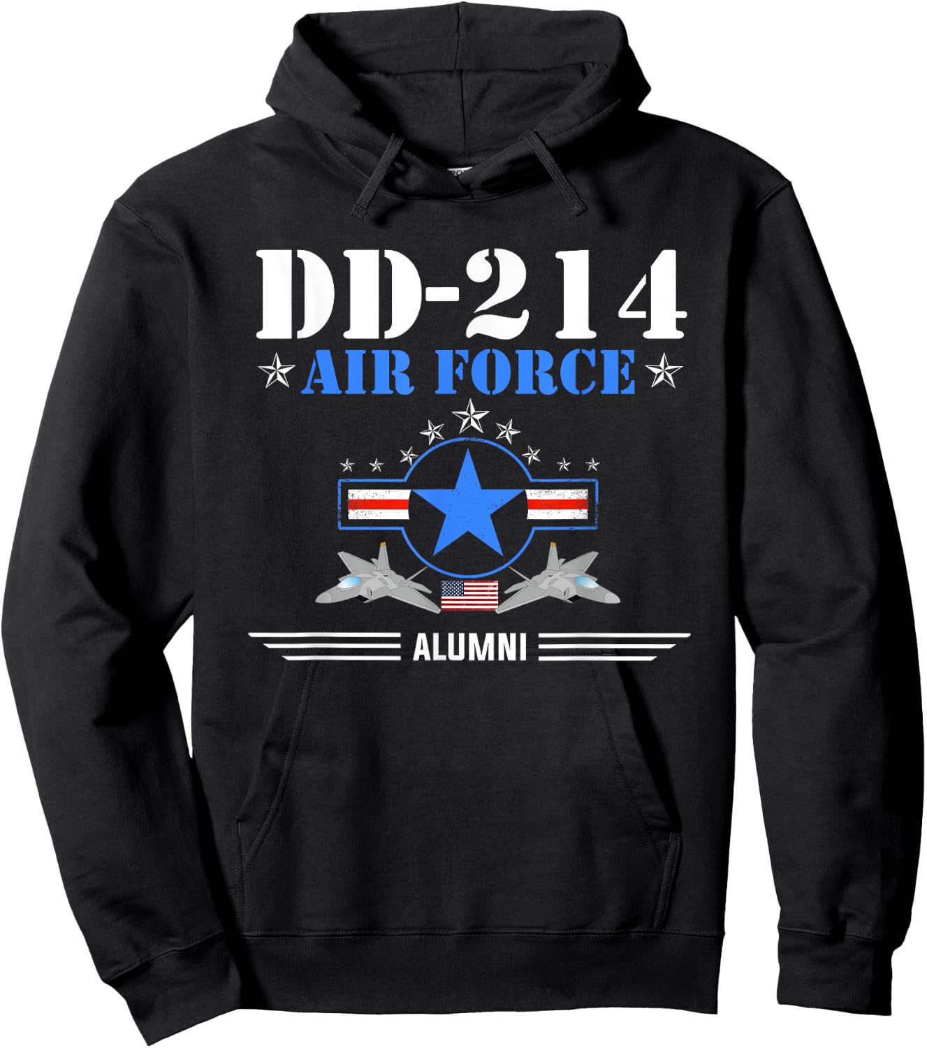 Air Force Alumni DD-214 - USAF Hoodie - Hoodie | Black