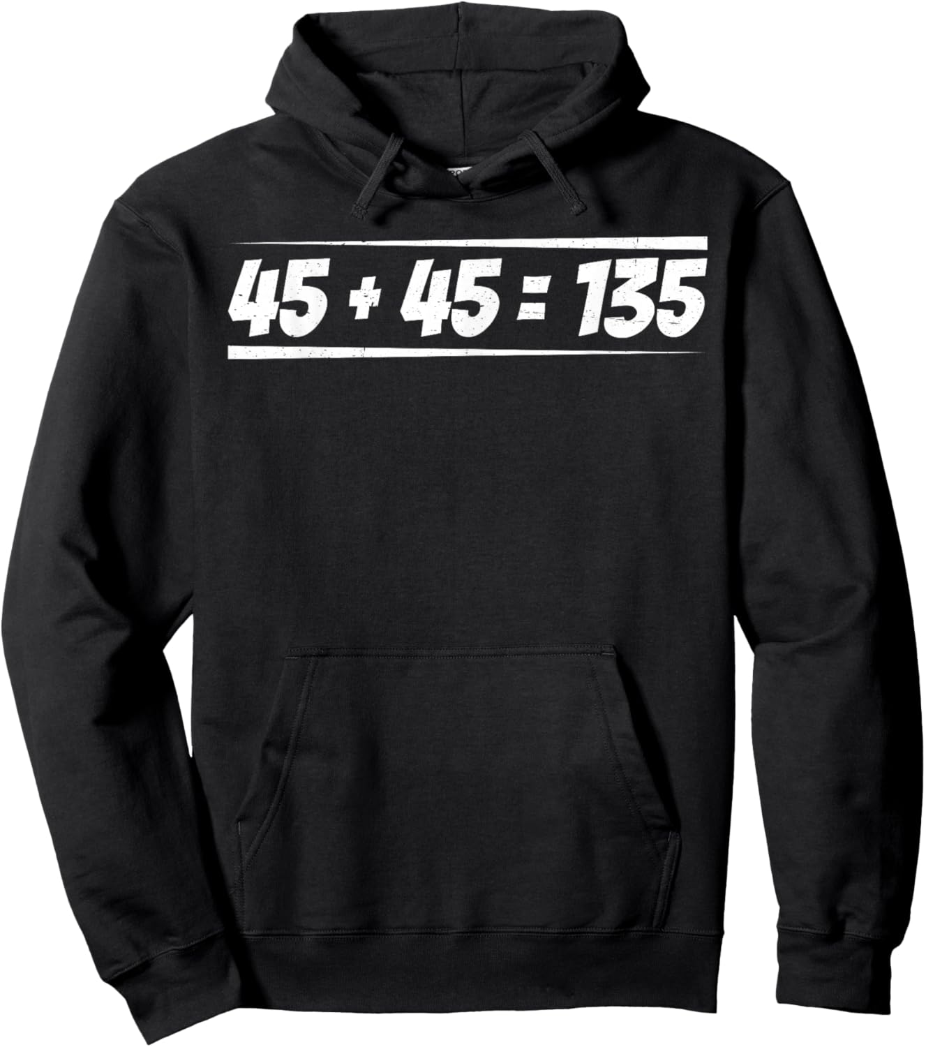 45 + 45 = 135 Hoodie - Hoodie | Black