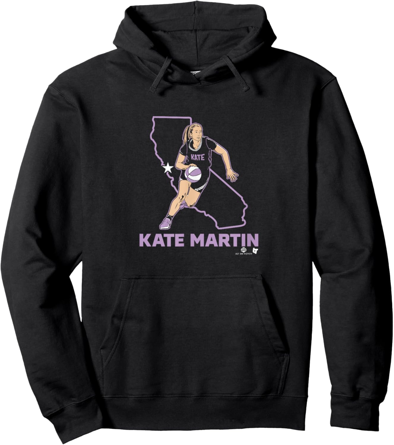 Kate Martin - State Star - Golden State Women's Basketball Hoodie - Hoodie | Black