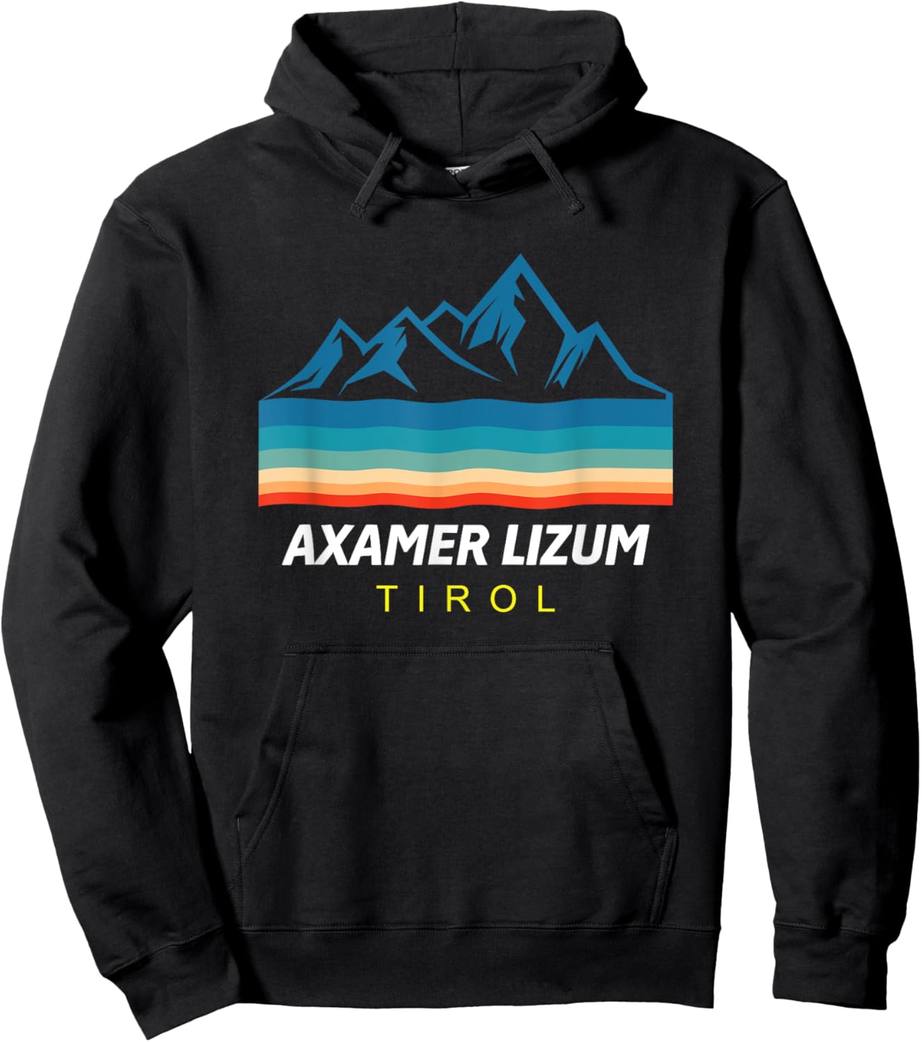 Tyrol Skiing Axamer Lizum Ski Snowboard Gift Hoodie - Hoodie | Black