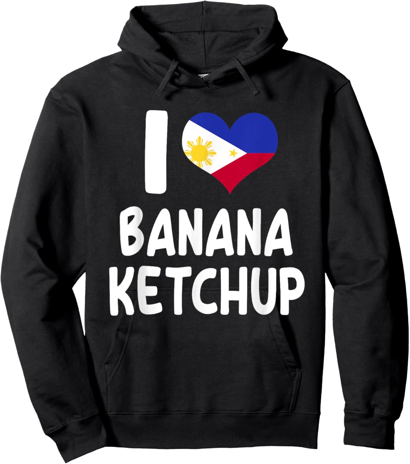 I Love Banana Ketchup - Banana Sauce Love Filipino Food Hoodie - Hoodie | Black