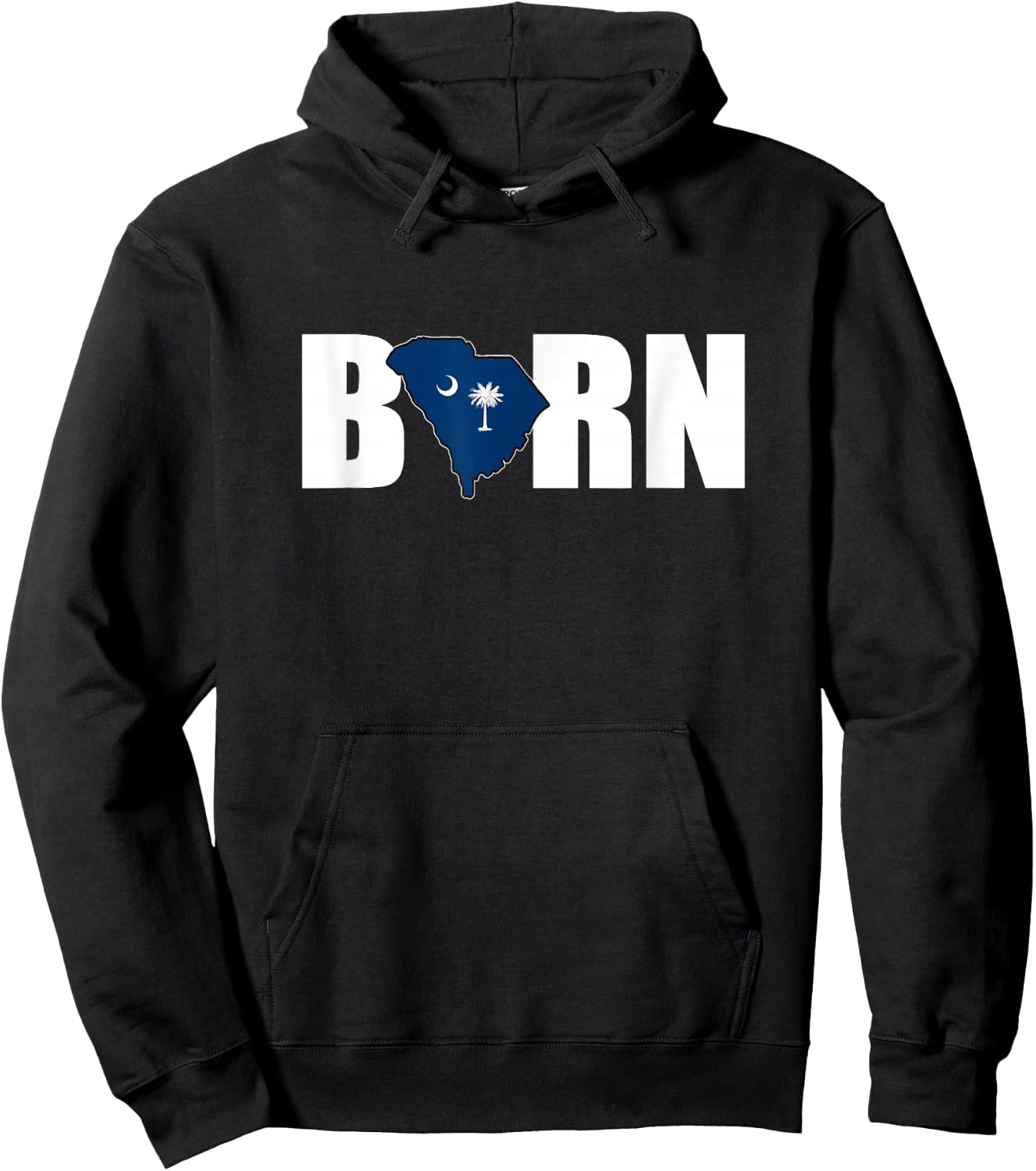 Born in SC - South Carolina Proud Hoodie - Hoodie | Black