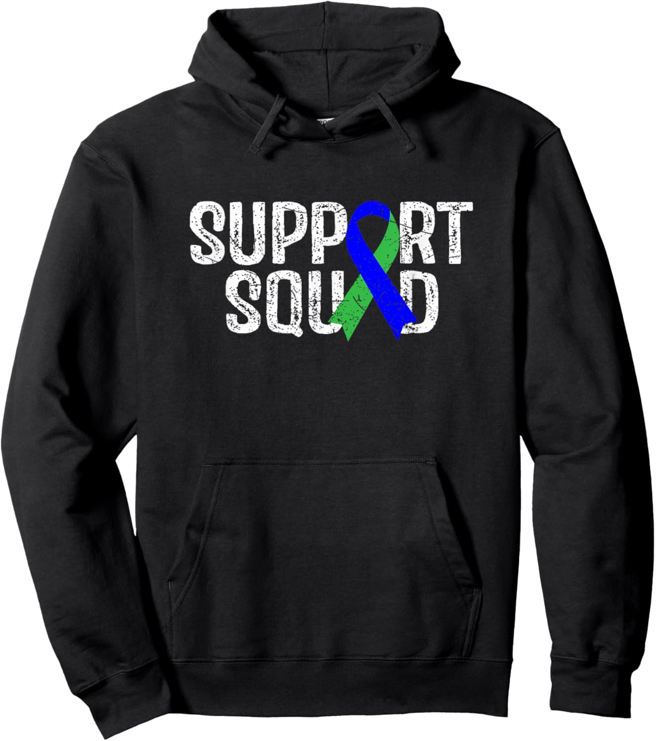 Support Squad ADL Adrenoleukodystrophy Awareness Hoodie - Hoodie | Black