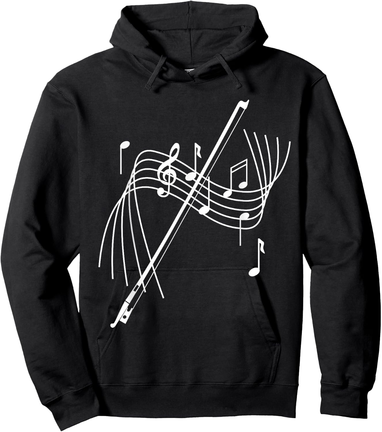 Orchestra Shirt String Player String Bow Musician Hoodie - Hoodie | Black