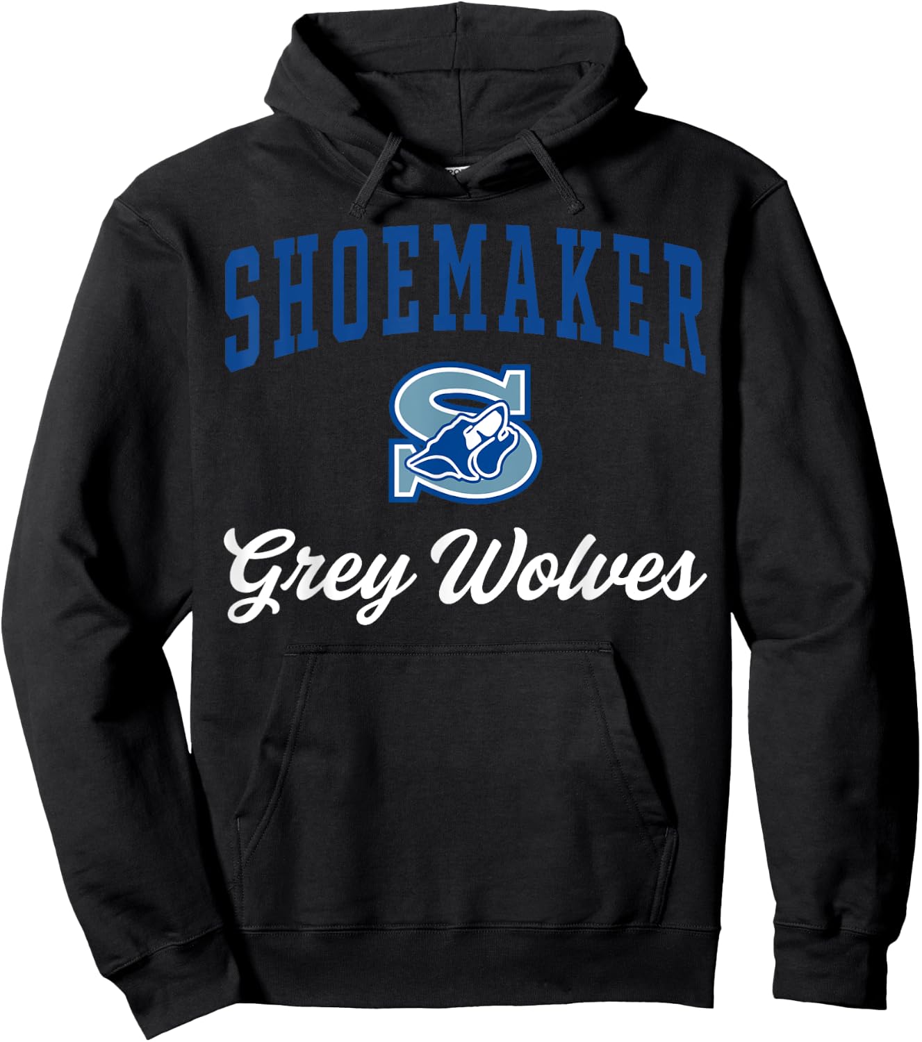 Shoemaker High School Grey Wolves C3 Hoodie - Hoodie | Black