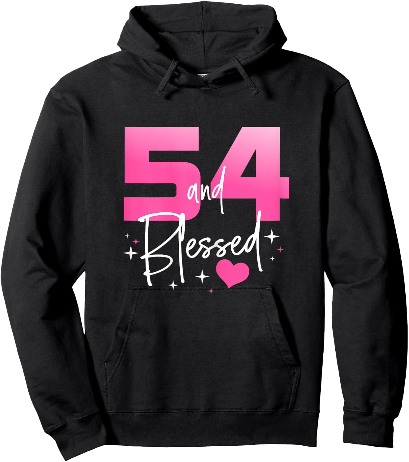 54 and Blessed Chapter 54 Year Old Gifts 54th Birthday Gifts Hoodie - Hoodie | Black