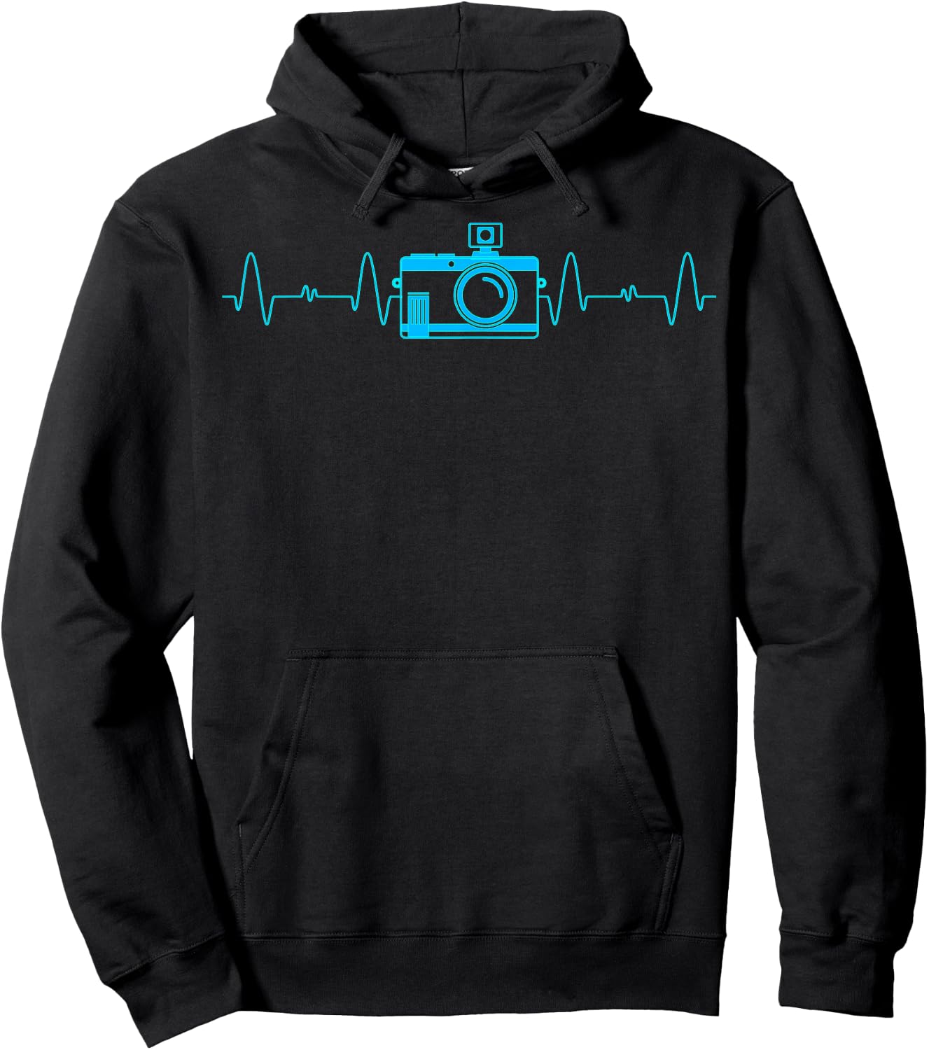 Photographers Heartbeat Camera Lovers T Shirt Hoodie - Hoodie | Black