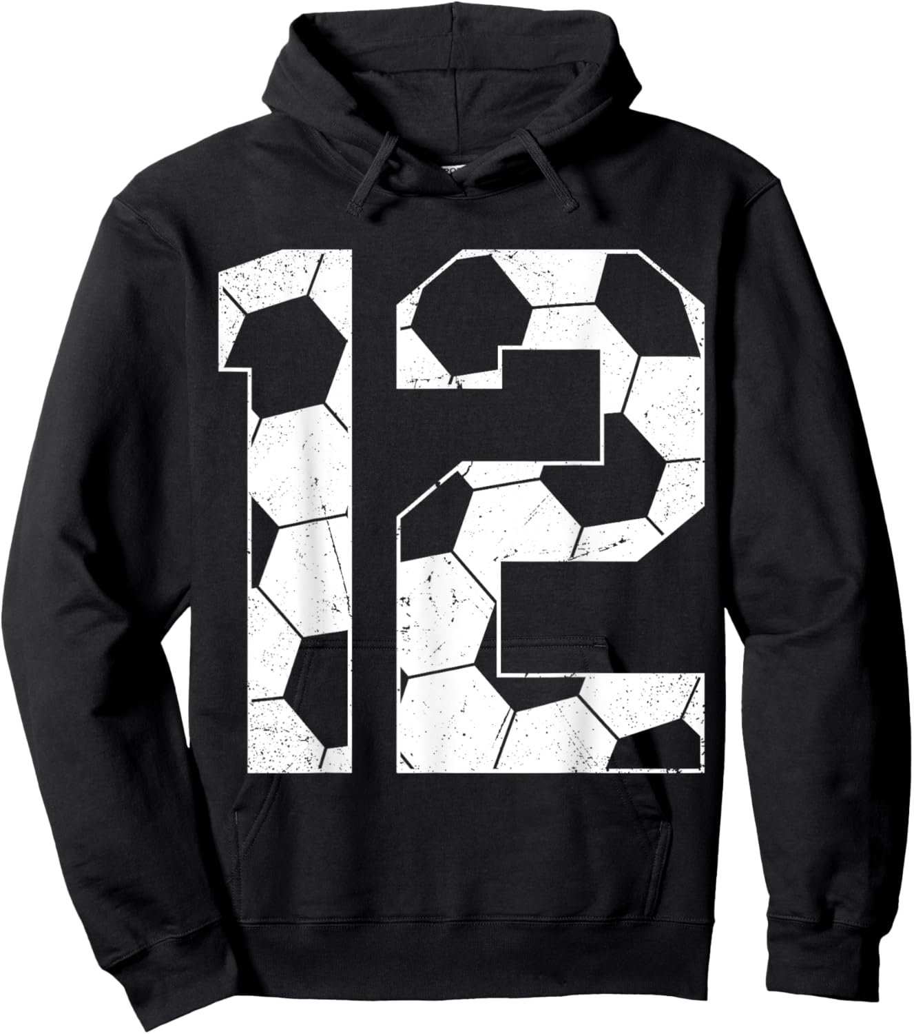 12th Birthday Boy Soccer Player Football 12 Years Old Hoodie - Hoodie | Black