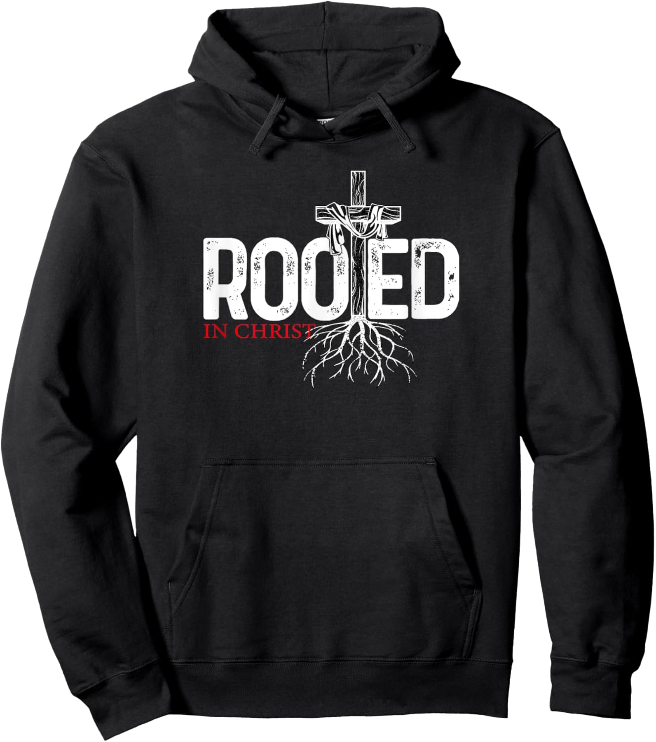 Christian, Christ, Jesus, Rooted Hoodie - Hoodie | Black