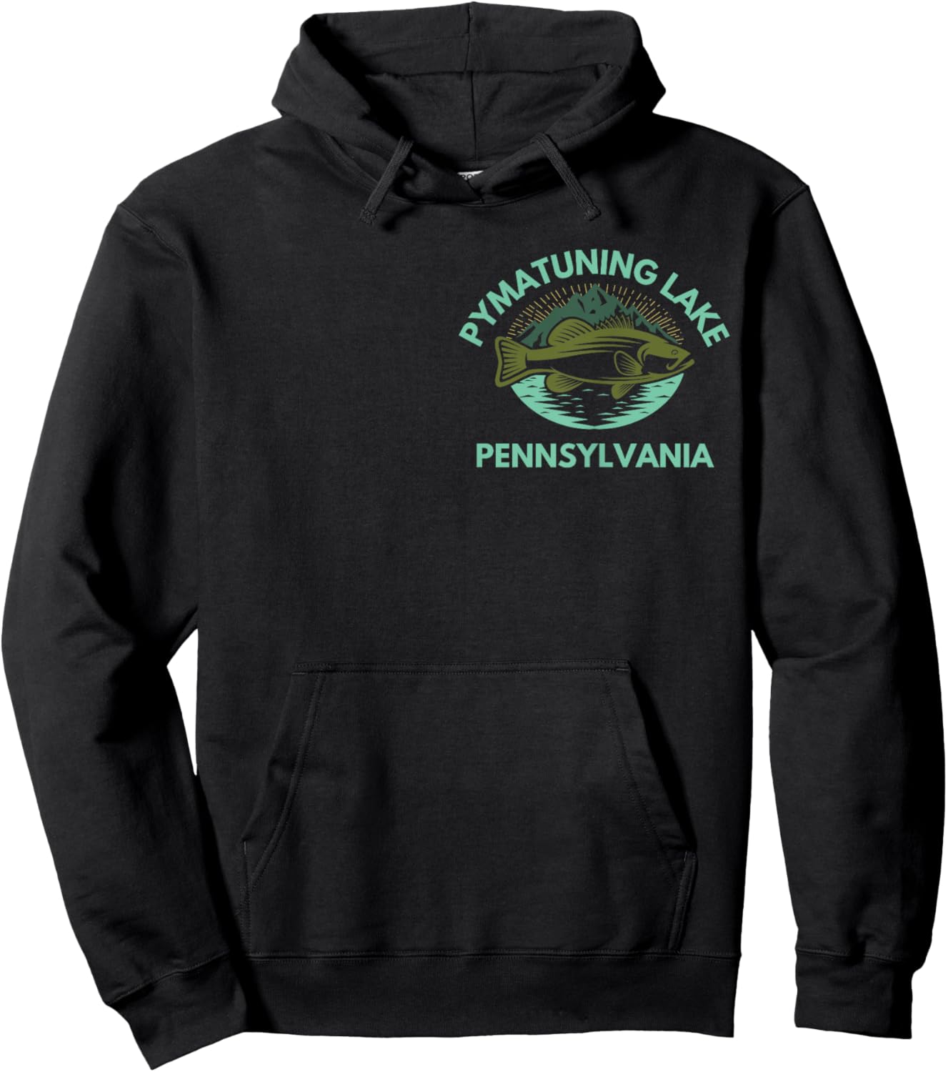PYMATUNING Lake Pennsylvania Trip Family Fishing Camping Hoodie - Hoodie | Black