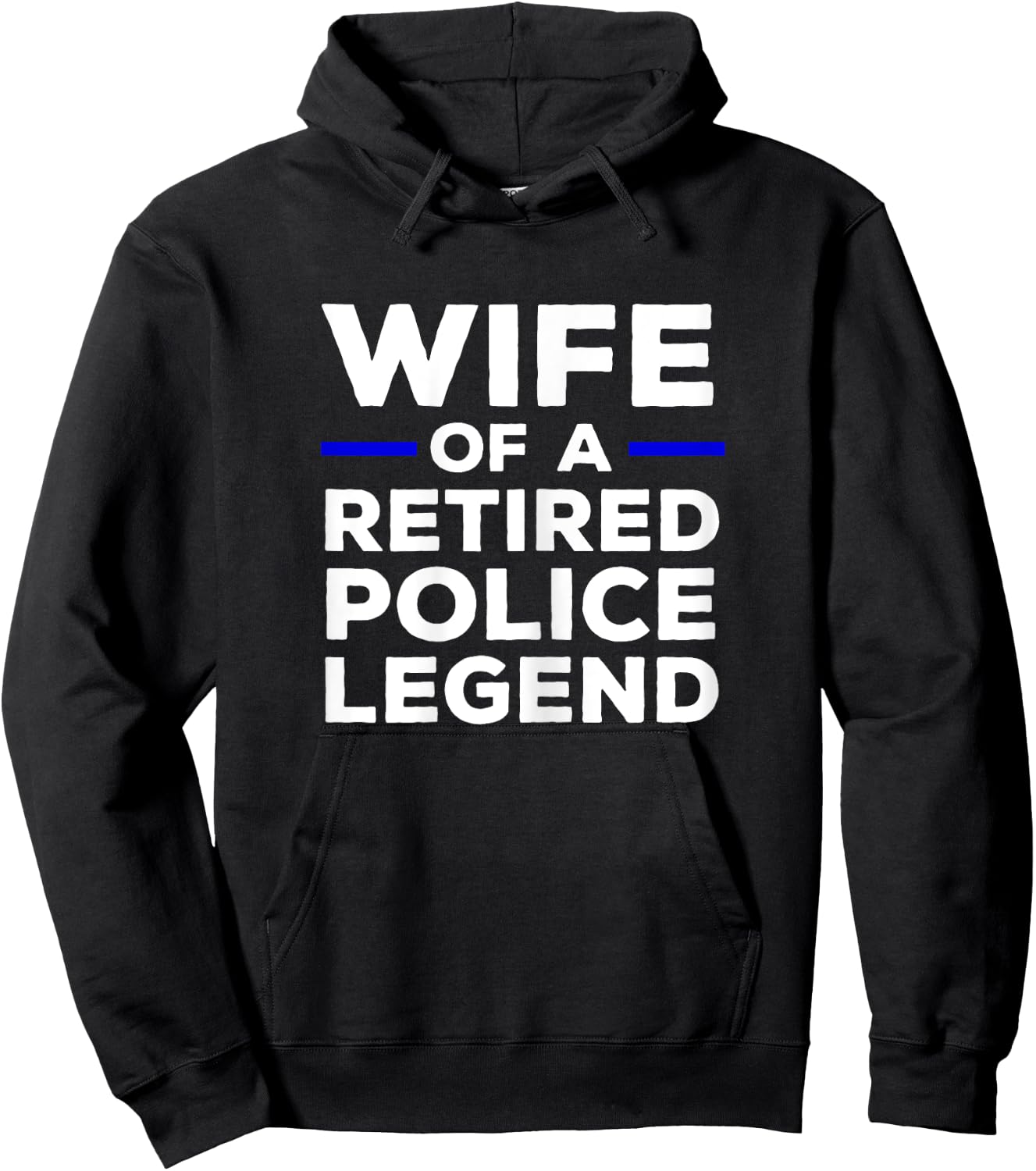 Wife Of A Retired Police Legend Cop's Wife Hoodie - Hoodie | Black