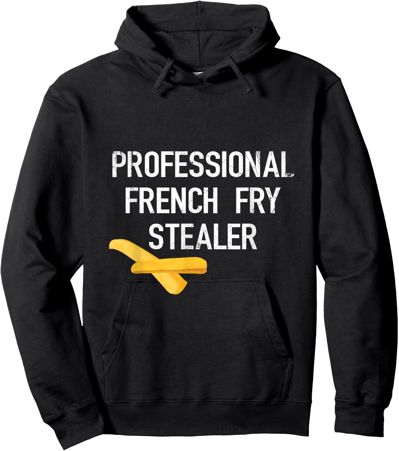Professional French Fries Stealer - Funny Diet Gym Hoodie - Hoodie | Black