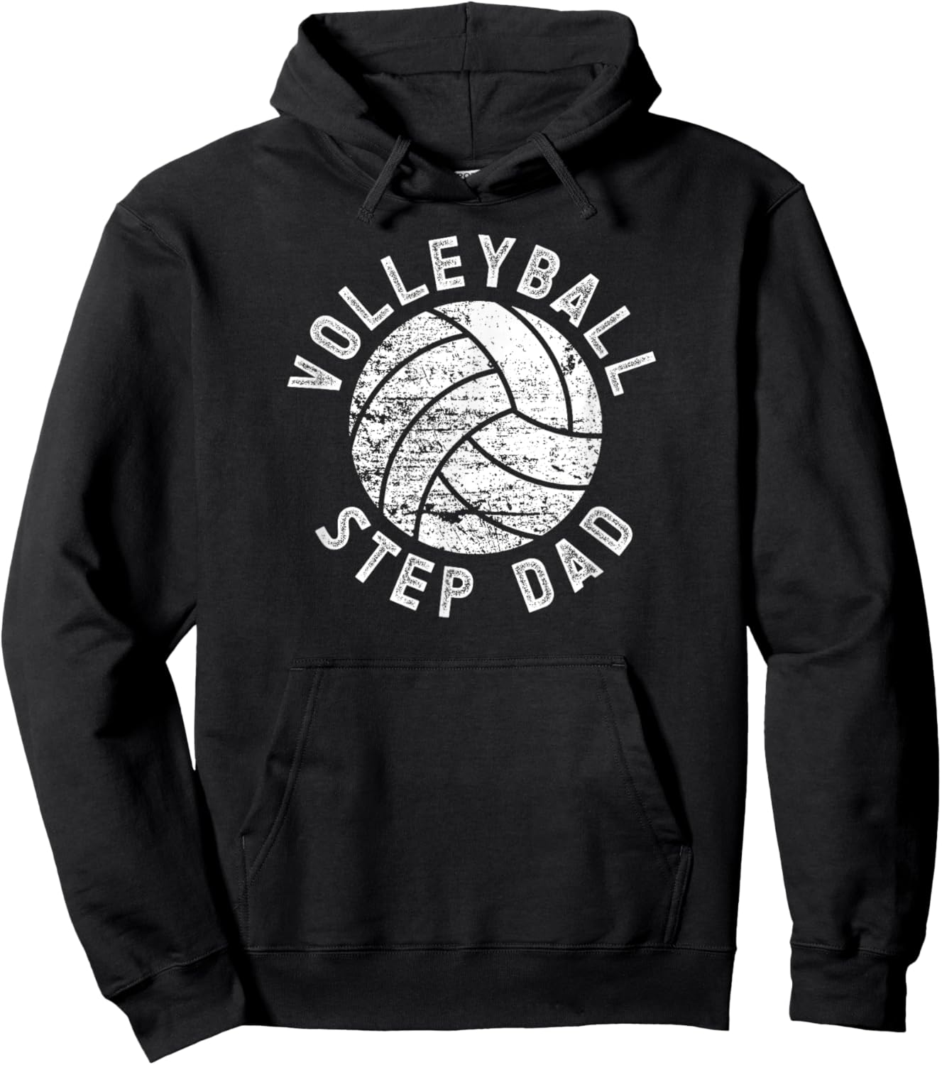 Volleyball Step-Dad Of A Volleyball Player Stepfather Hoodie - Hoodie | Black