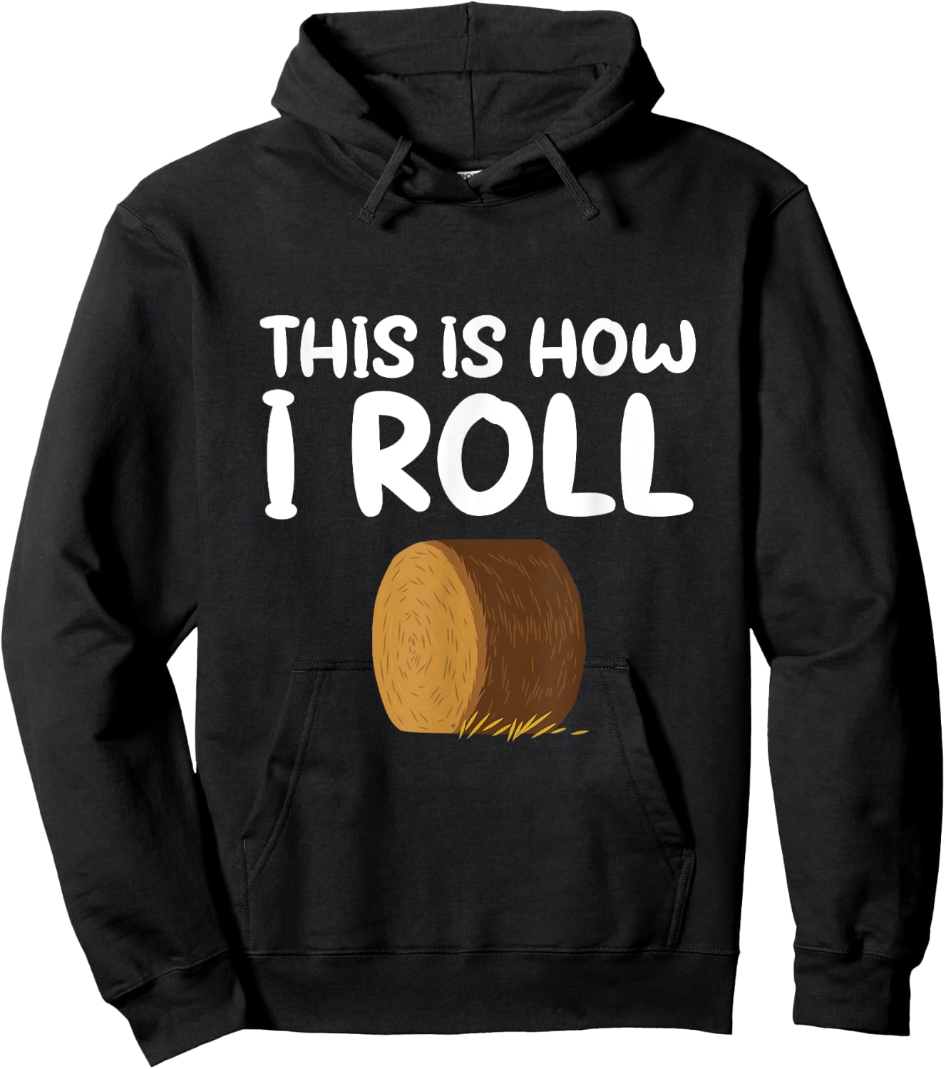 This is How I Roll Hay Bale Farming Gift Hoodie - Hoodie | Black