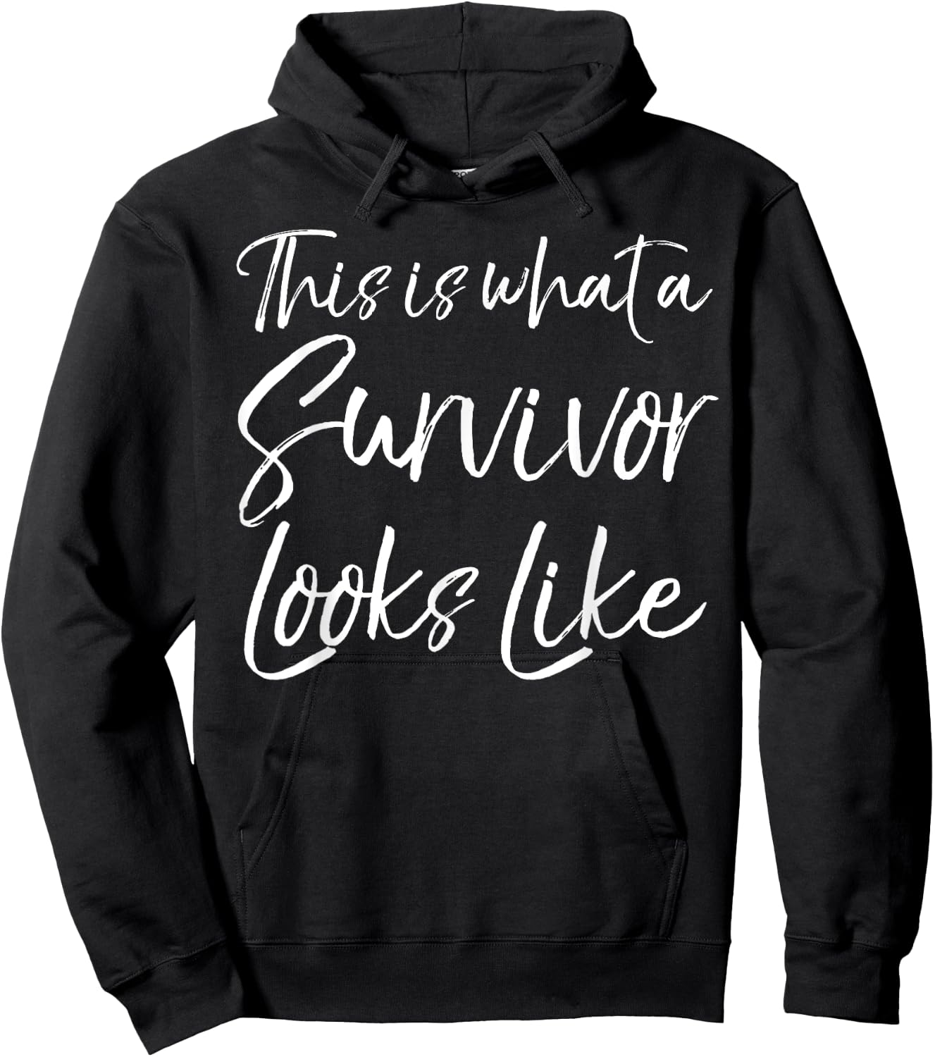 Cancer Remission Gift This is What a Survivor Looks Like Hoodie - Hoodie | Black