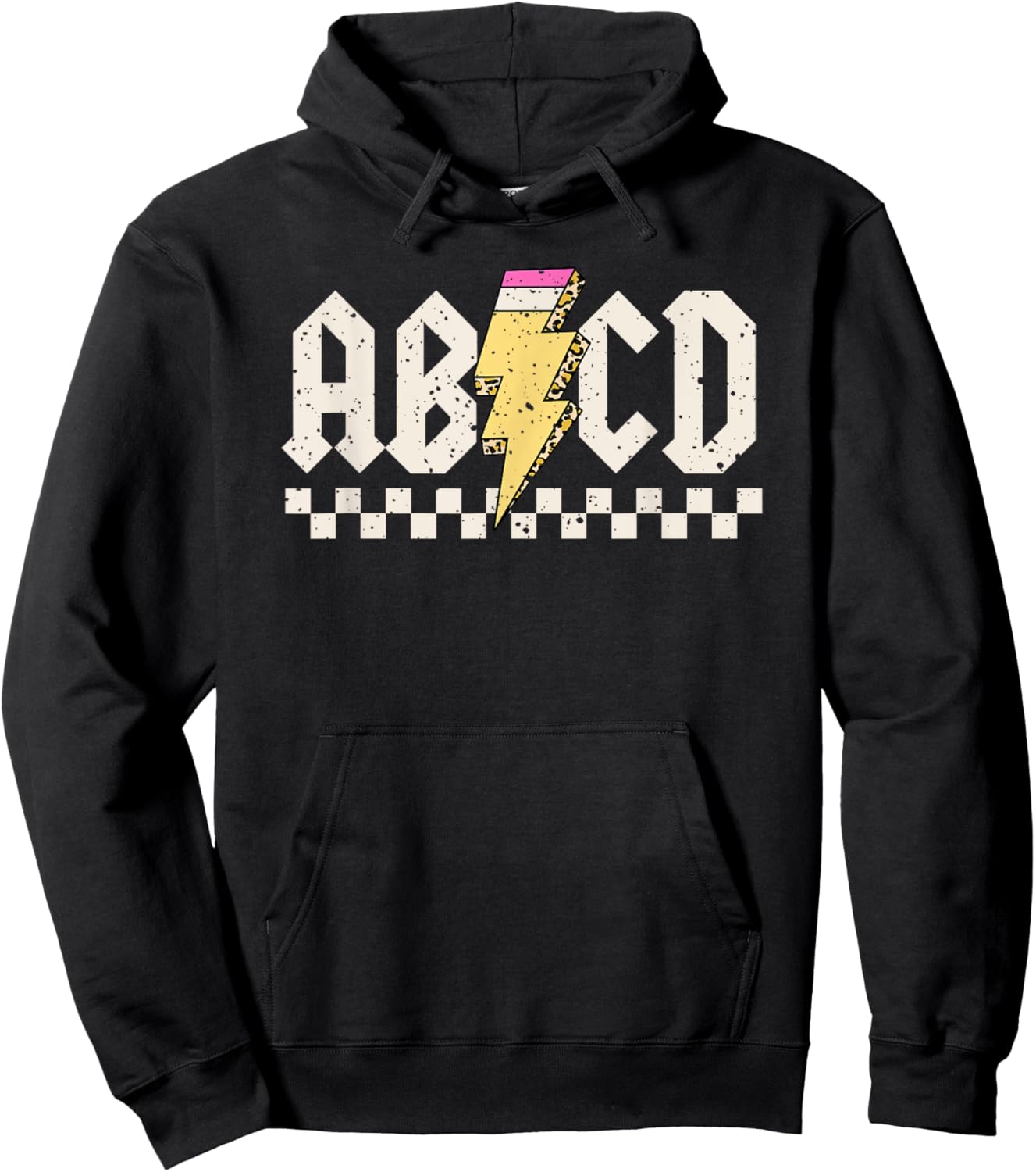 Boys Girls Teachers ABCD Rock Graphic Back to School Class Hoodie - Hoodie | Black