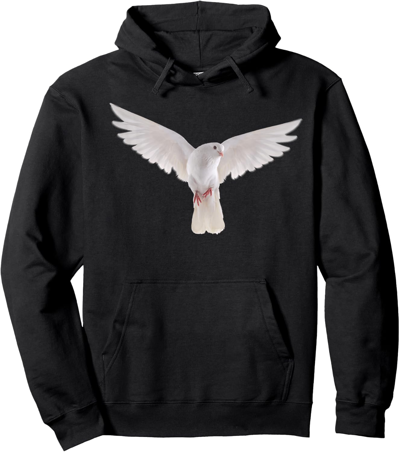Lovely Faith Dove Bird of Peace Photo Silhouette Art Hoodie - Hoodie | Black