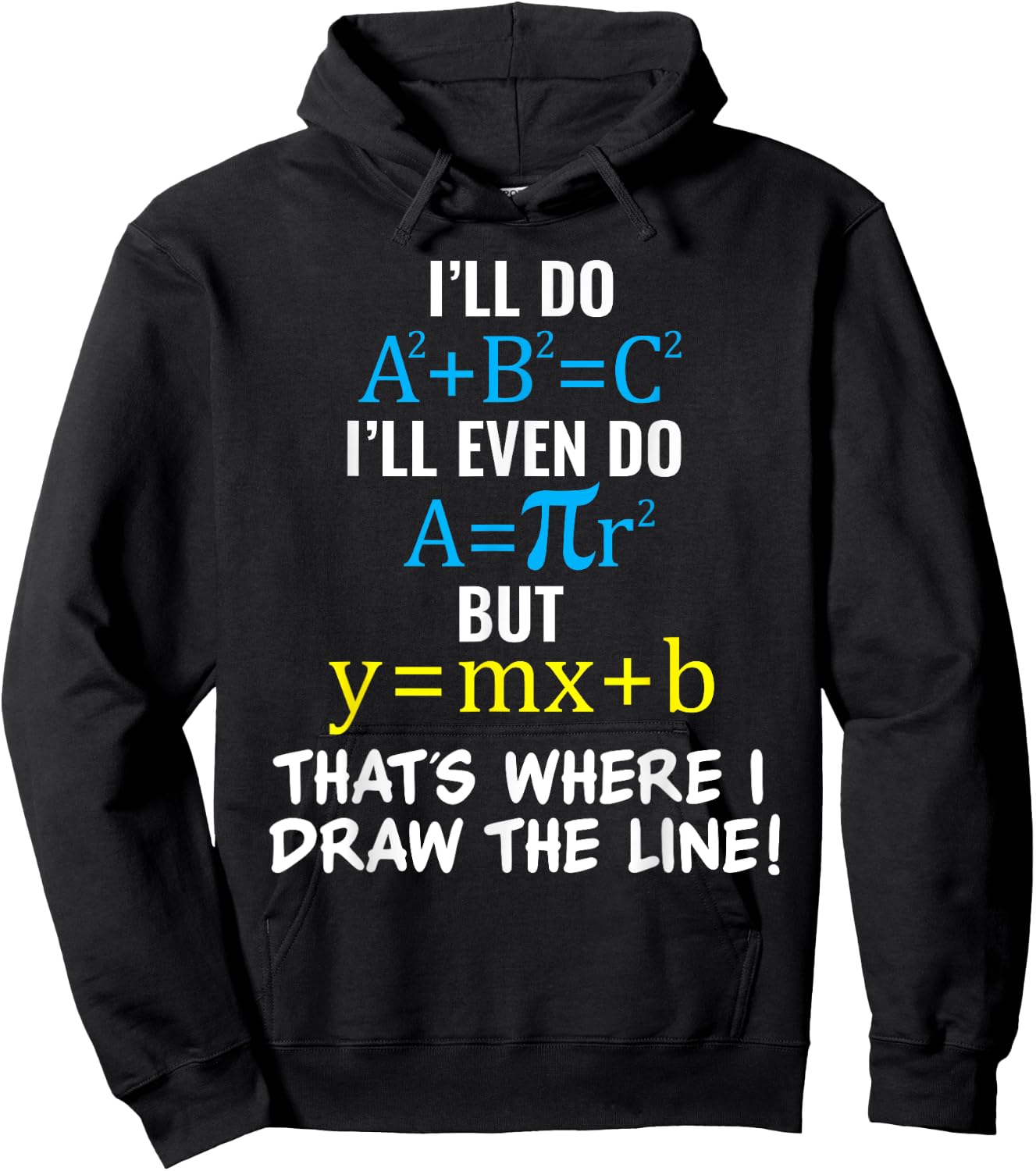 Basic Math Pun T Shirt Meme for Youth Teen Girls & Boys Hoodie - Hoodie | Black
