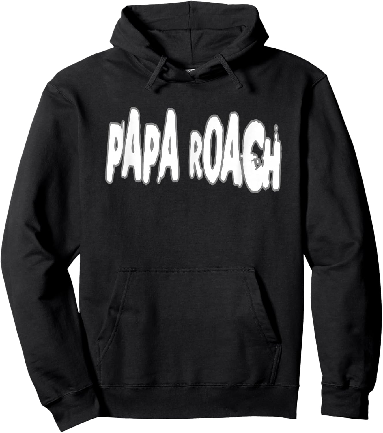 Papa Roach – Offizielles Lizenzprodukt – Bootleg-Logo in Schwarz, -Erwachsene, Klein, EU 38-40, Halbarm, Klassische Passform, Streetwear, Cartoon-Motiv Hoodie - Hoodie | Black