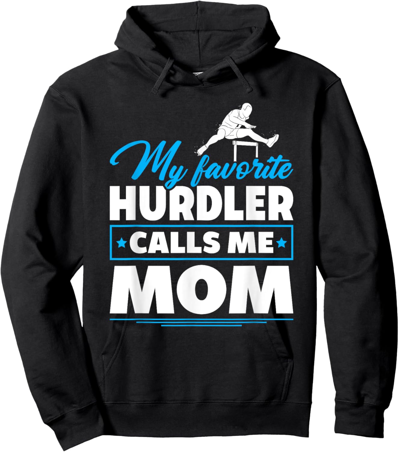 Hurdling Mom Hurdles Proud Track And Field Hurdler Mom Hoodie - Hoodie | Black