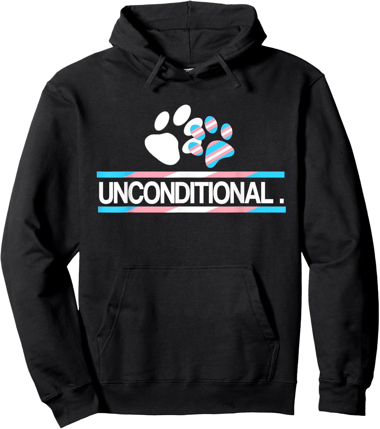 Transgender Unconditional Love For Your Child Parent & Ally Hoodie - Hoodie | Black