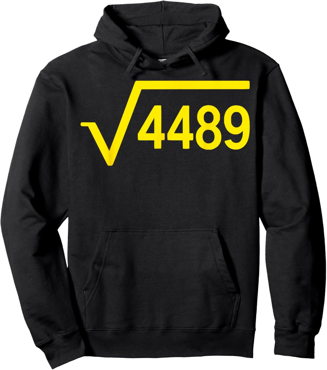 Square Root of 4489 Funny 67 Meme 6 7 Six Seven Kids Math Hoodie - Hoodie | Black